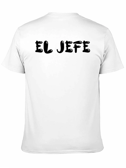 El Jefe Black Graphic T-Shirt - Casual Style