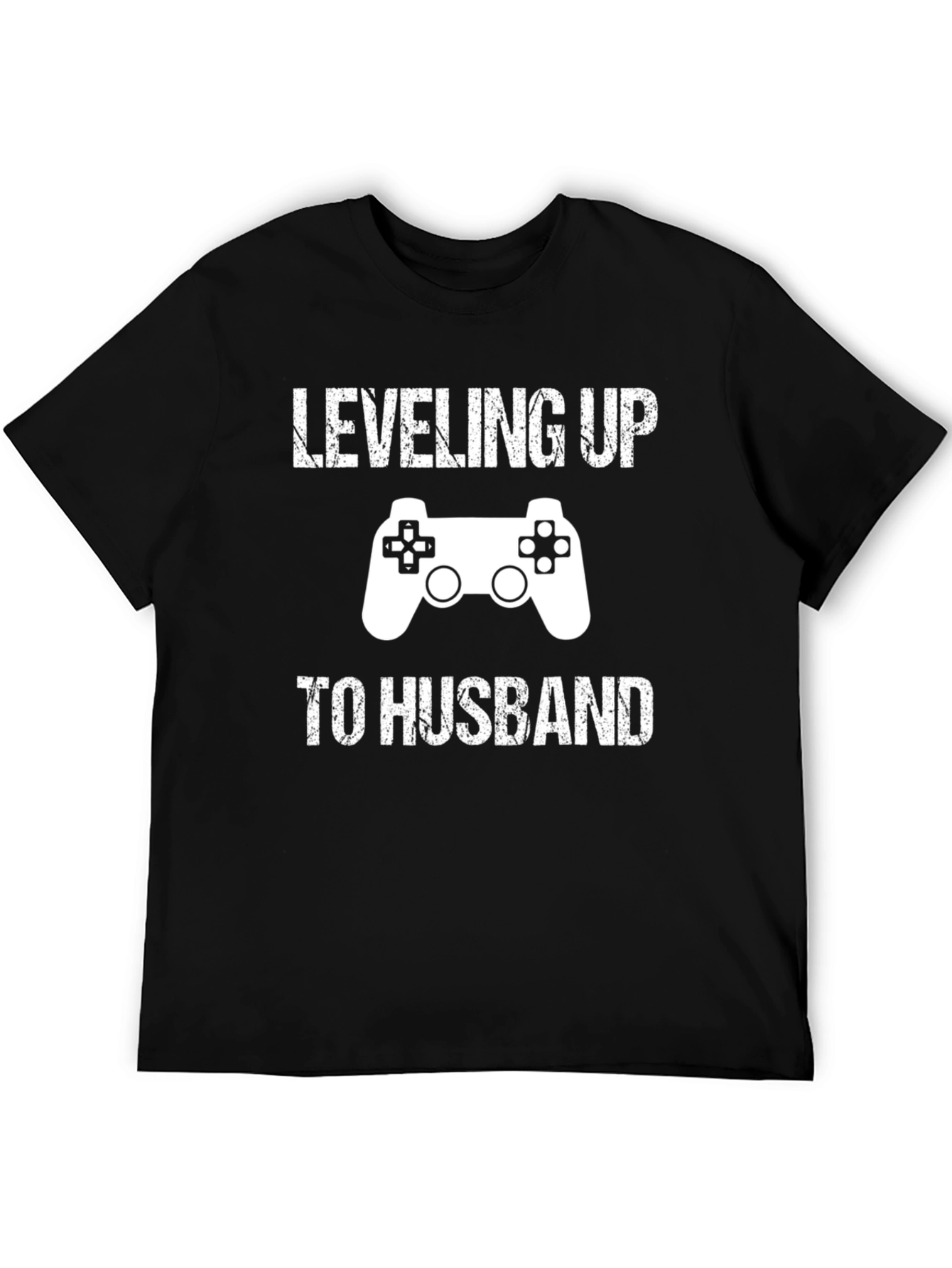 Leveling Up to Husband T-Shirt - Gamer Groom Tee