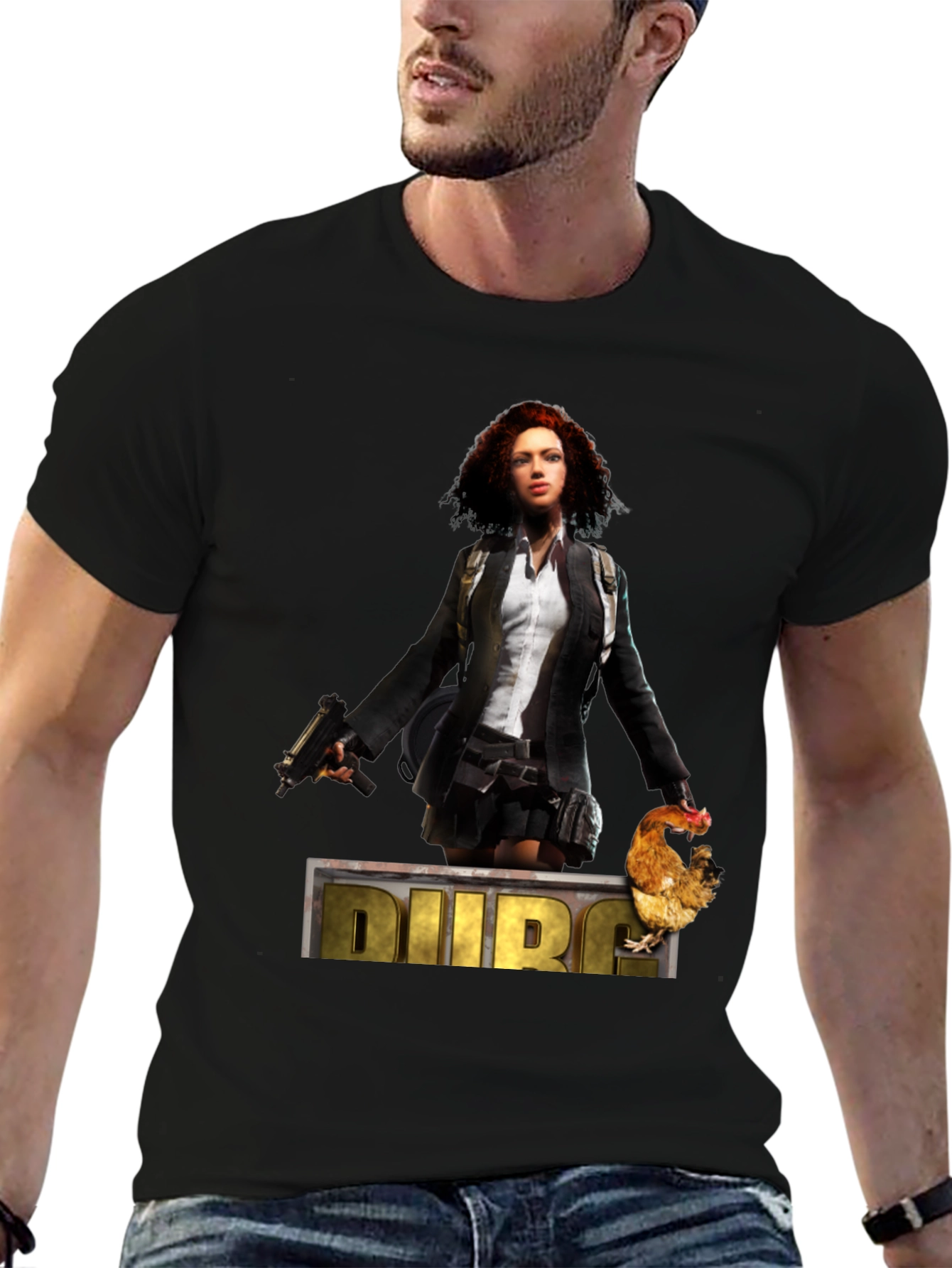 PUBG Black T-Shirt for Gaming Fans
