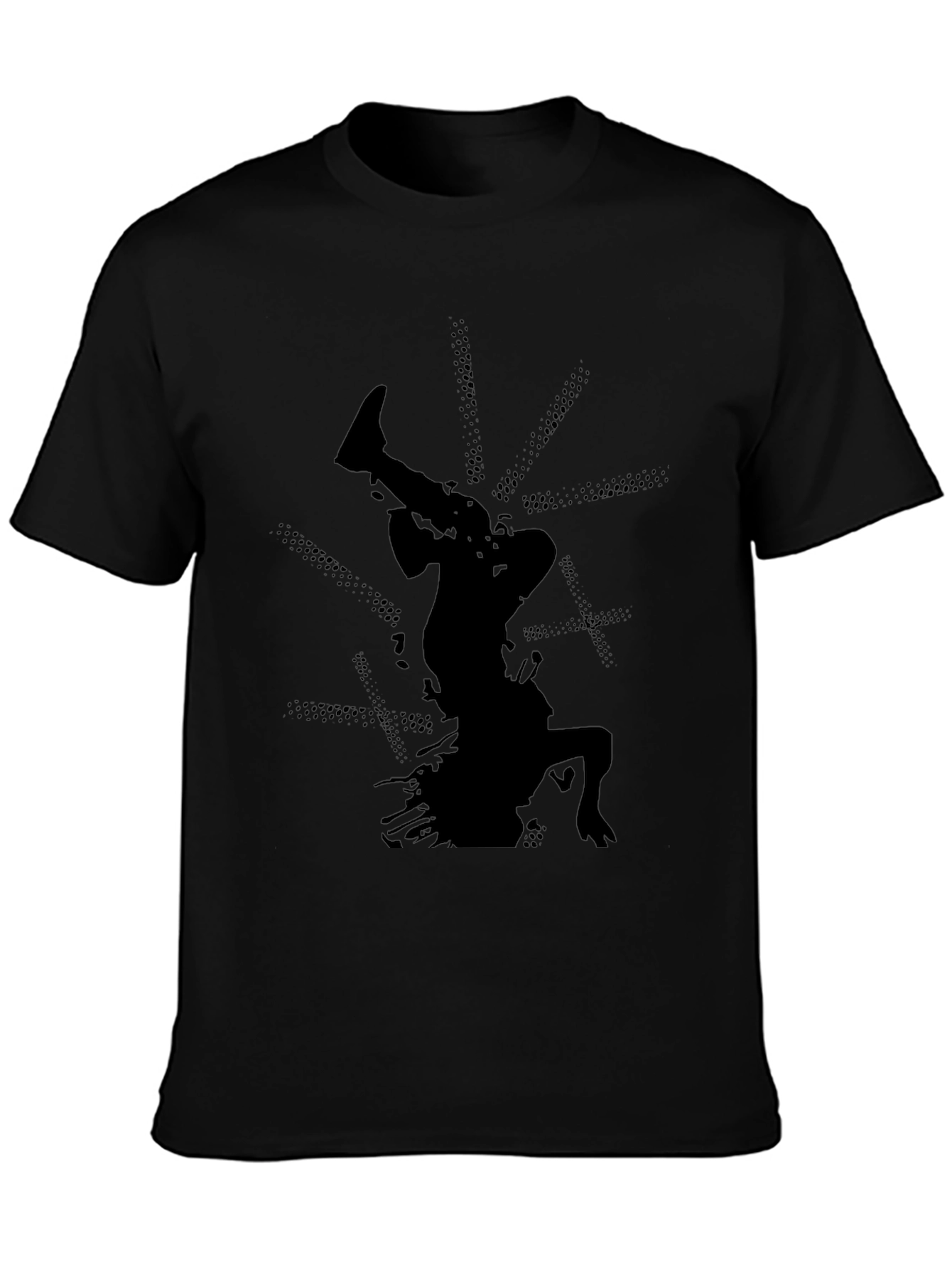 Silhouette Breakdance Graphic T-Shirt - Black