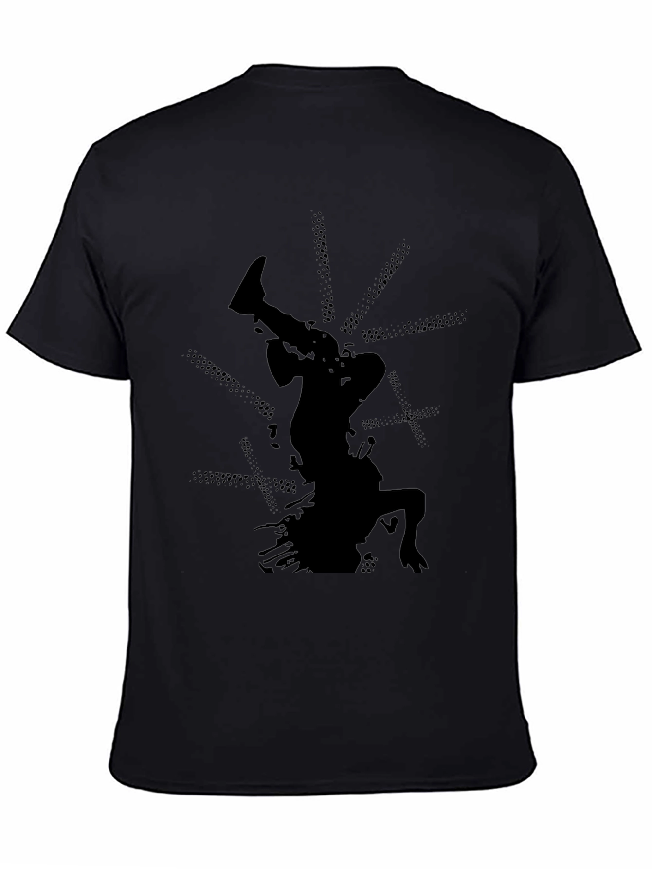 Silhouette Breakdance Graphic T-Shirt - Black