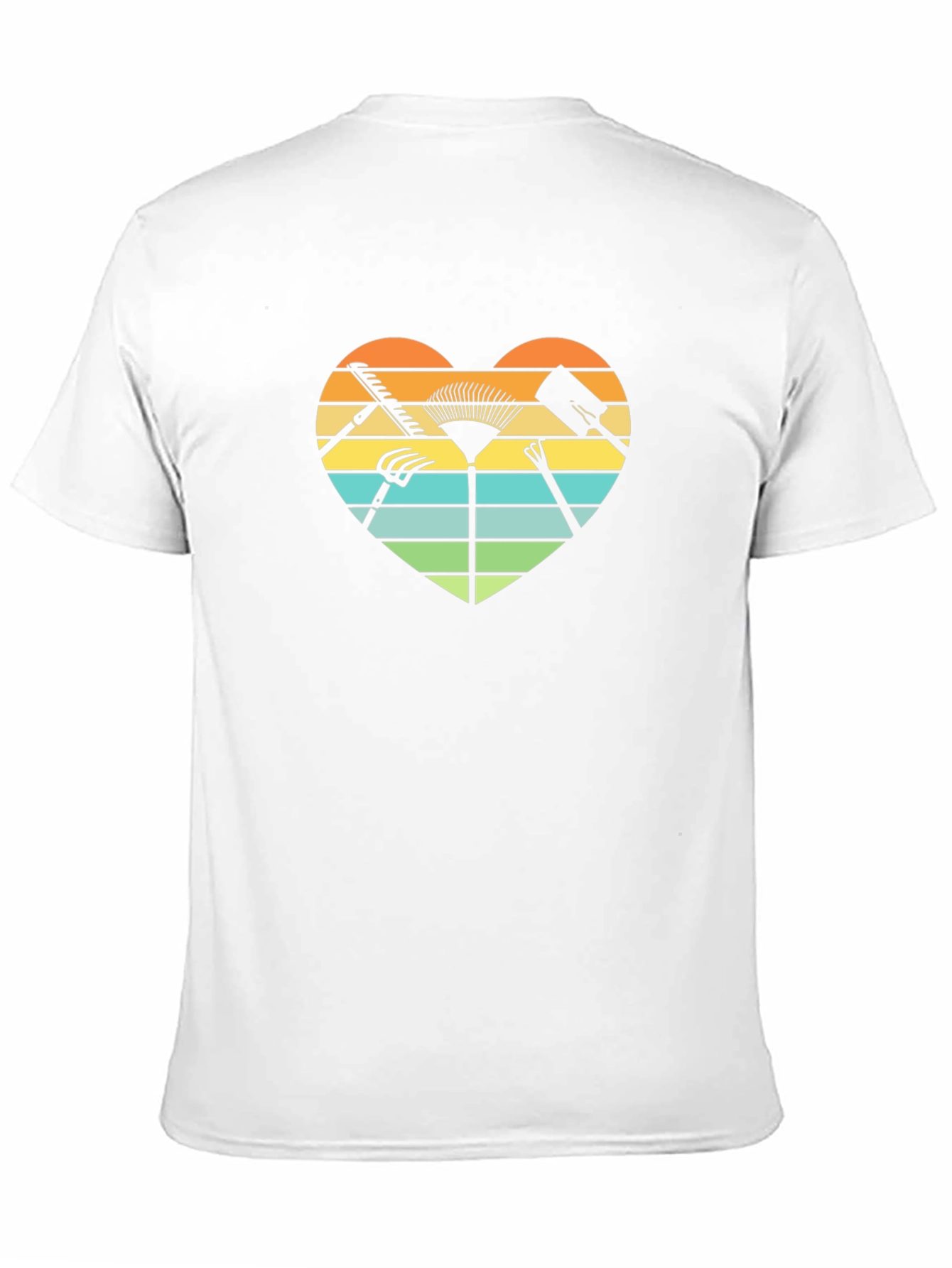 Gardening Heart Graphic Tee - Black