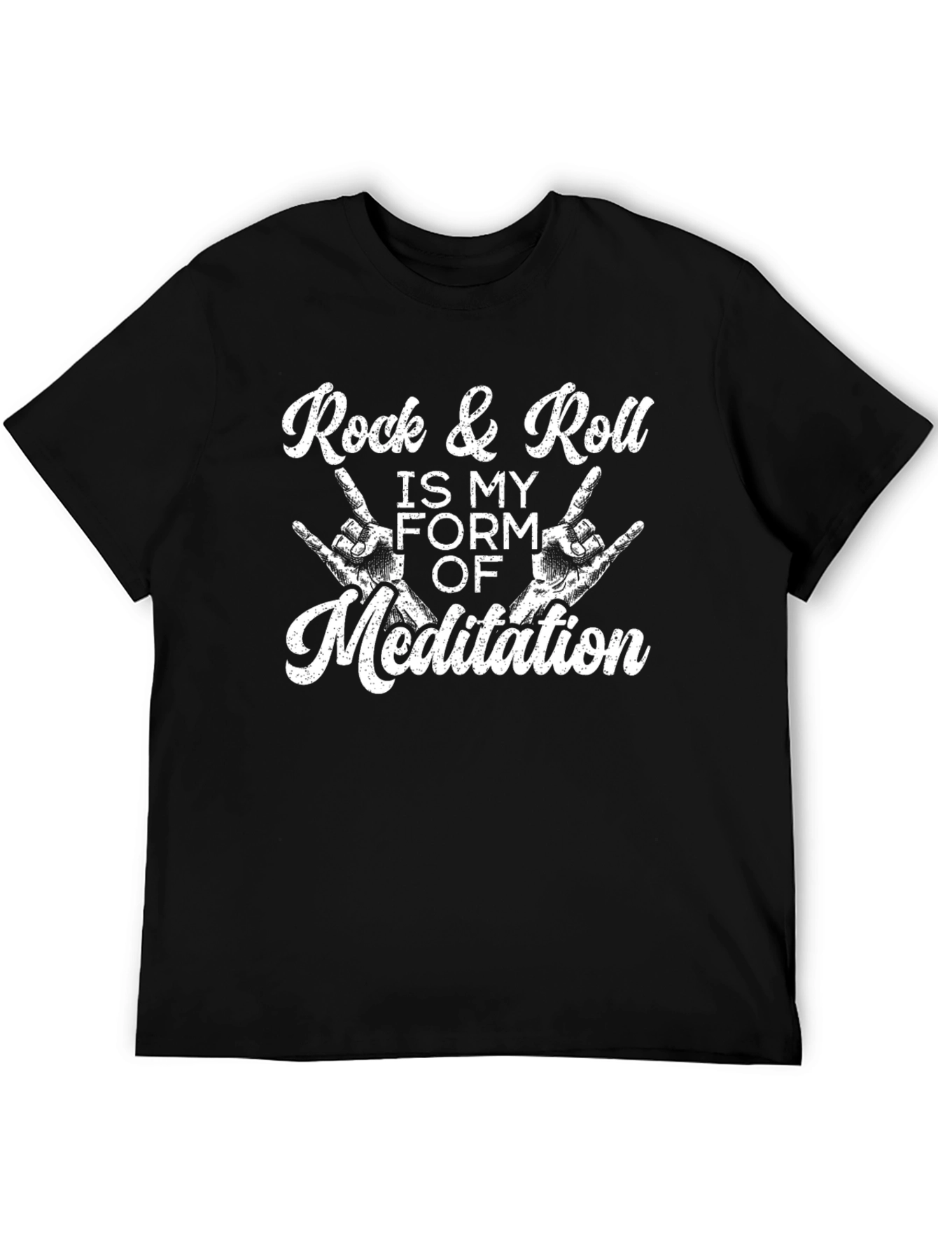 Rock & Roll Meditation Black T-Shirt