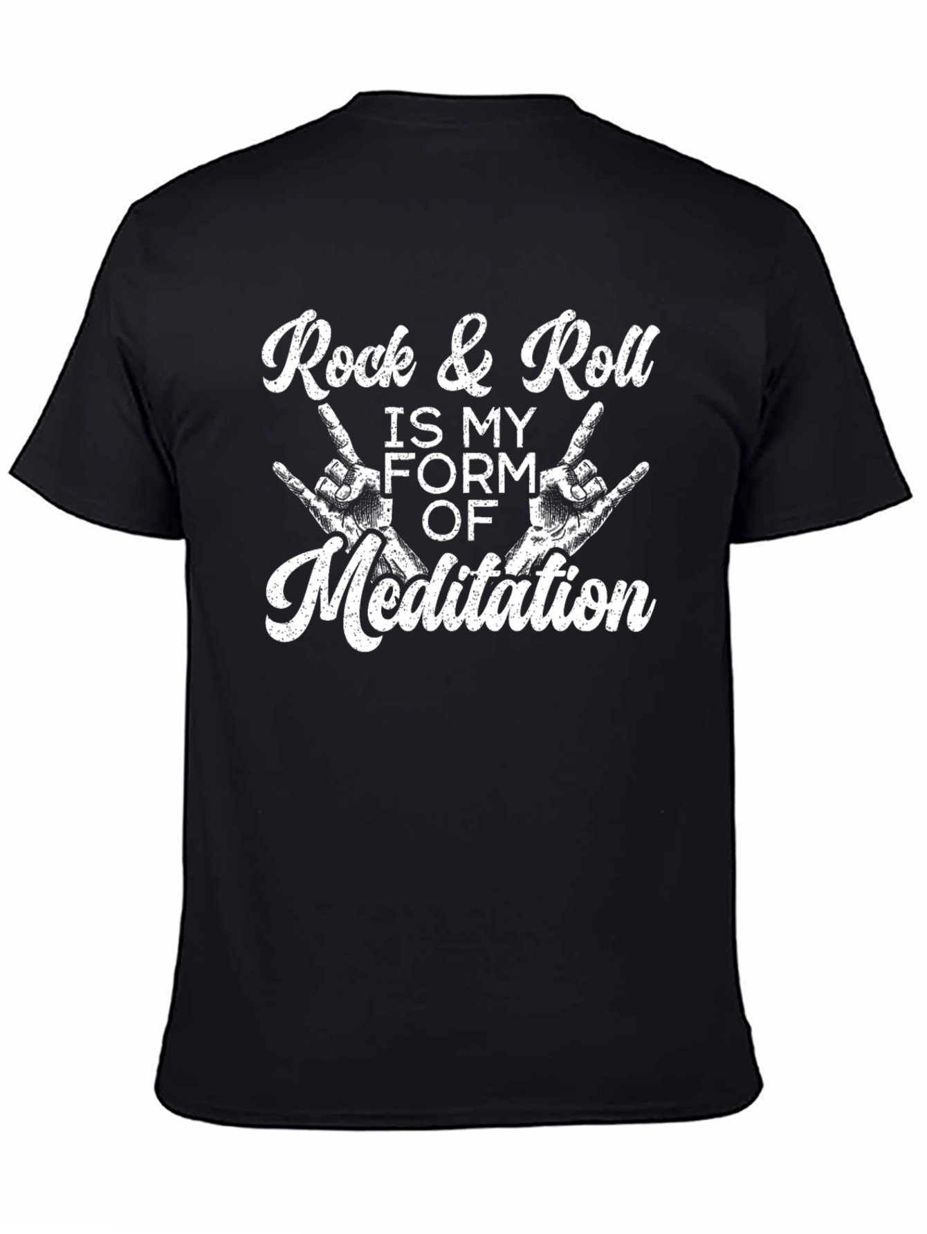 Rock & Roll Meditation Black T-Shirt
