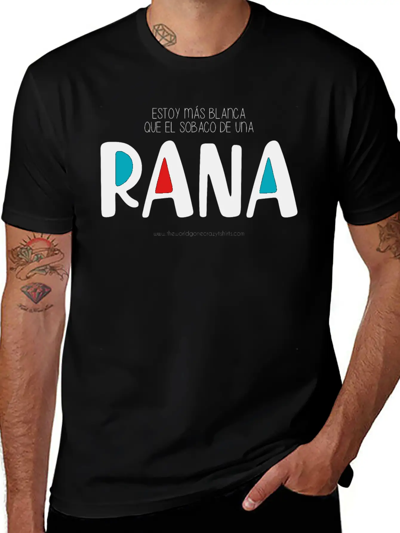 Más Blanca Que El Sobaco De Una Rana Essential Unisex Summer Tee – Soft Cotton Casual Fit