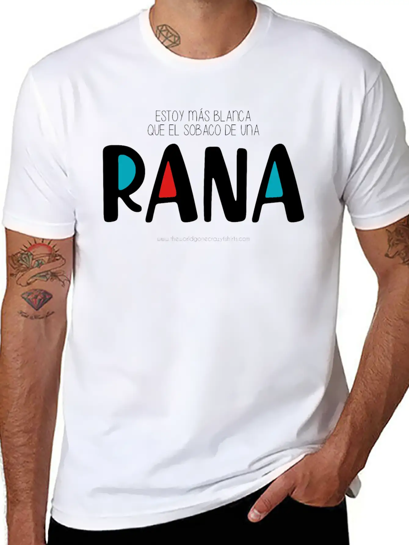 Más Blanca Que El Sobaco De Una Rana Essential Unisex Summer Tee – Soft Cotton Casual Fit