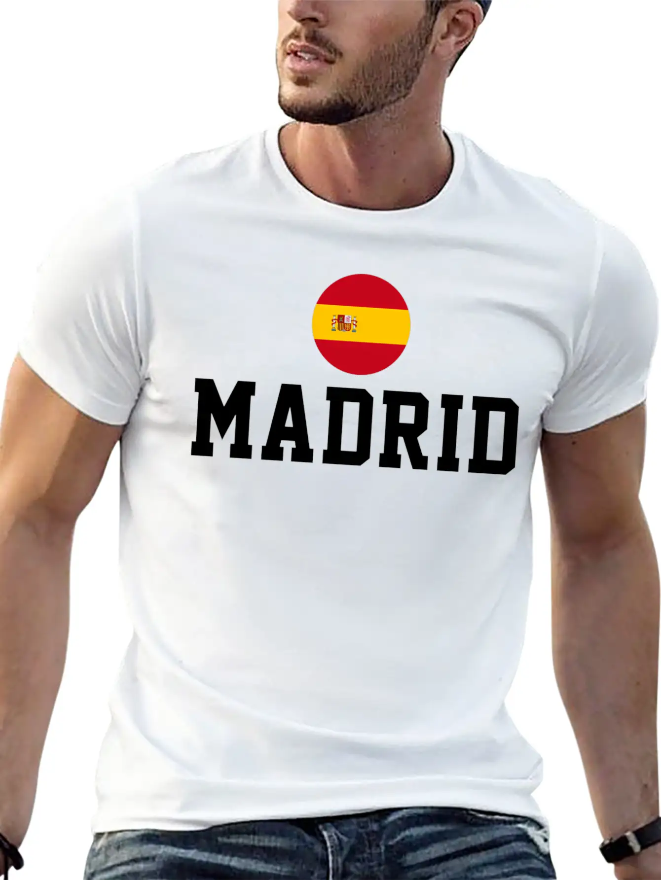 Madrid Comfortable Minimalist Graphic Tee – Summer Style Essential