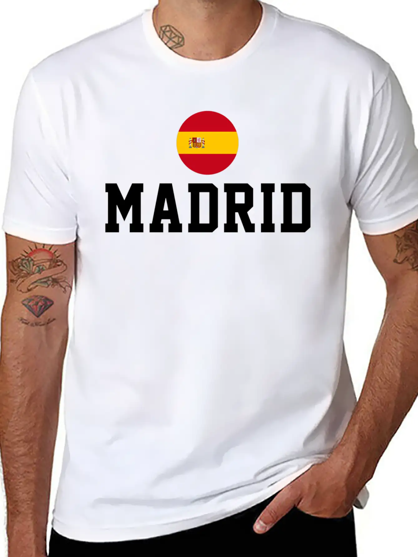 Madrid Comfortable Minimalist Graphic Tee – Summer Style Essential