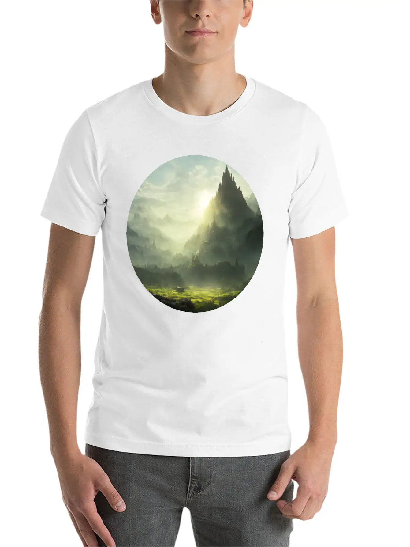 Magical Art Landscape Stylish Everyday T-Shirt – Unisex Basic Cotton Tee
