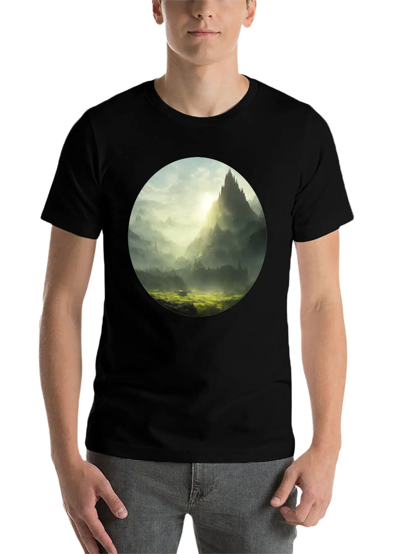 Magical Art Landscape Stylish Everyday T-Shirt – Unisex Basic Cotton Tee