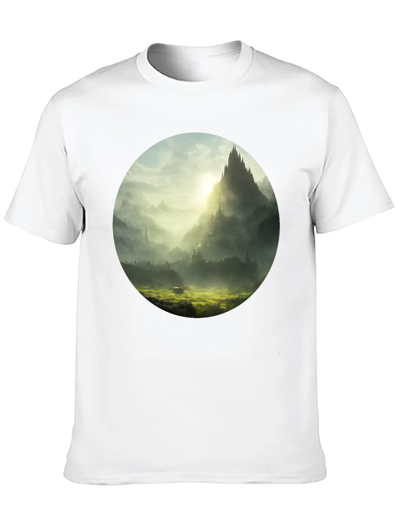 Magical Art Landscape Stylish Everyday T-Shirt – Unisex Basic Cotton Tee