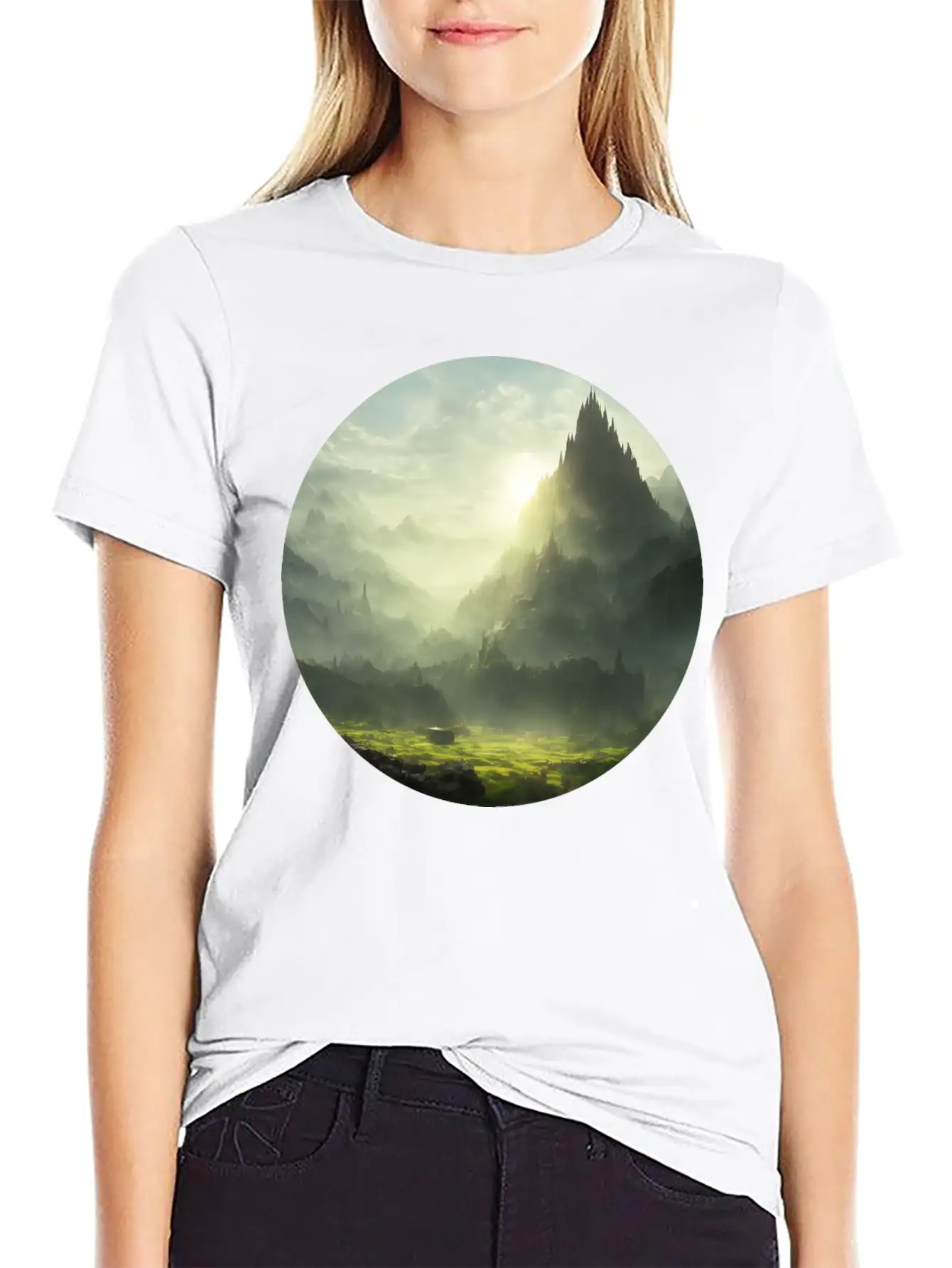 Magical Art Landscape Stylish Everyday T-Shirt – Unisex Basic Cotton Tee