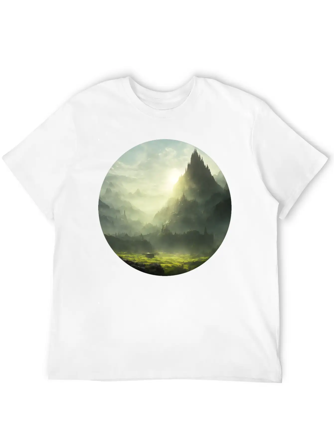 Magical Art Landscape Stylish Everyday T-Shirt – Unisex Basic Cotton Tee