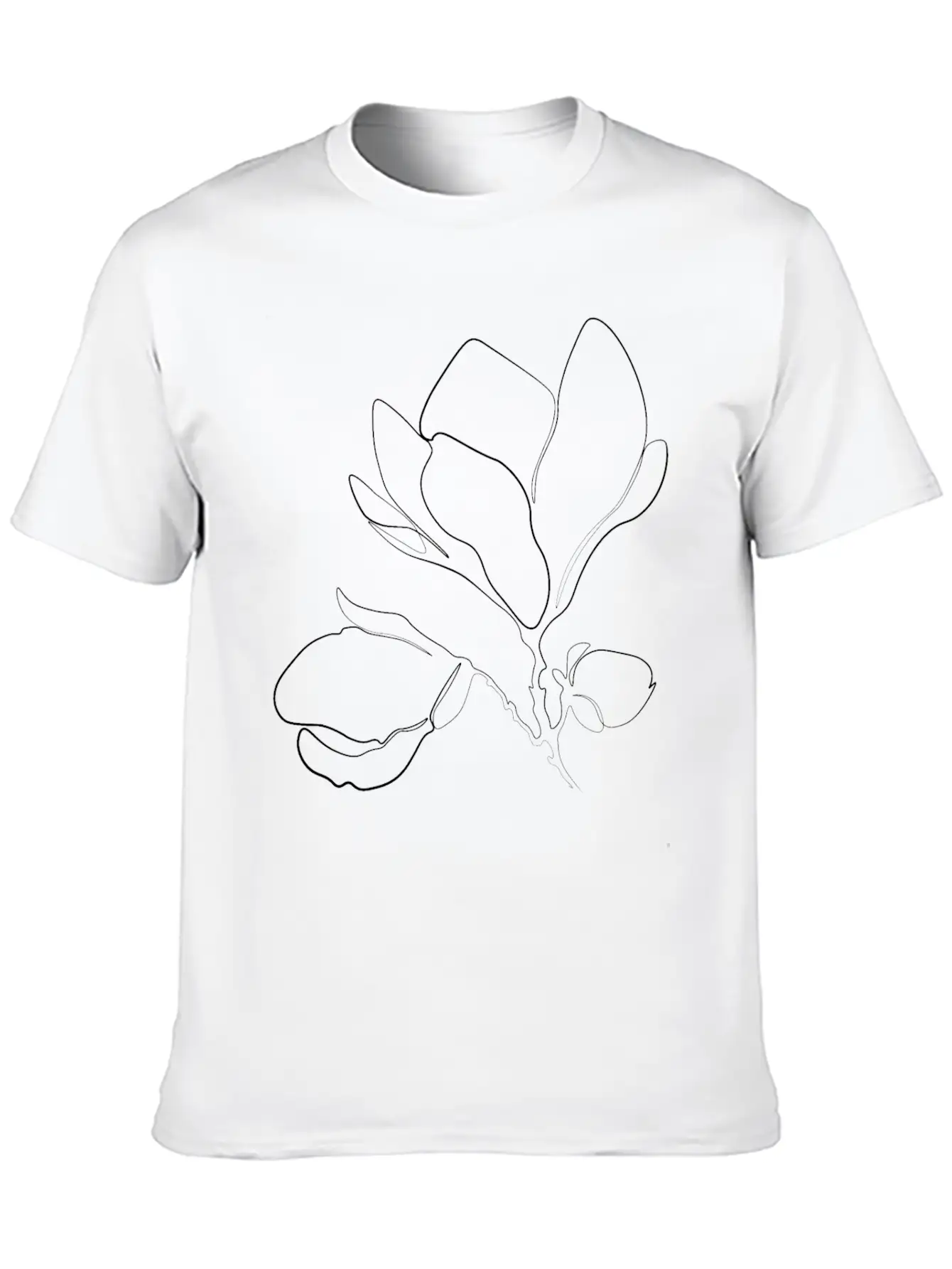 Magnolia Floral Essential Unisex Summer Tee – Soft Cotton Casual Fit