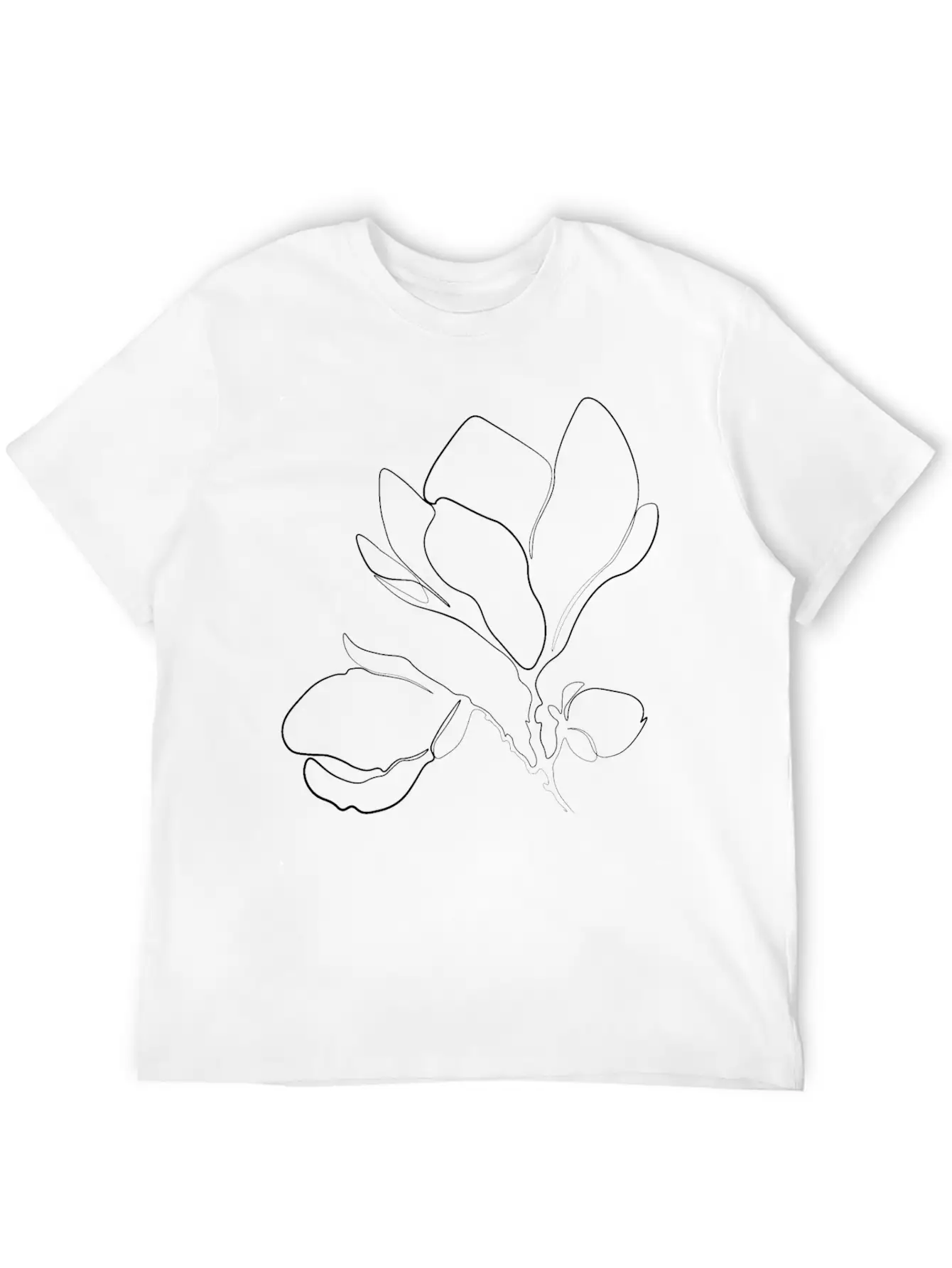 Magnolia Floral Essential Unisex Summer Tee – Soft Cotton Casual Fit