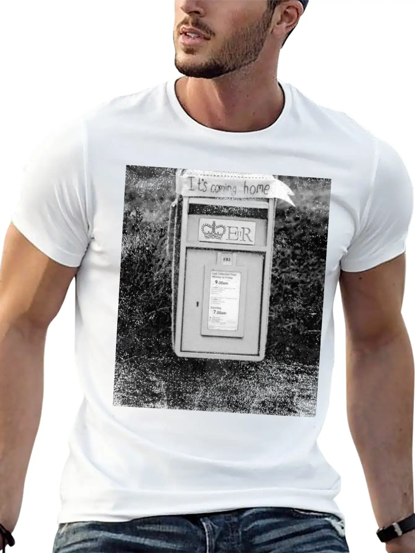 Mail Box Grass Field Basic Graphic T-Shirt – Daily Comfort In Soft Cotton