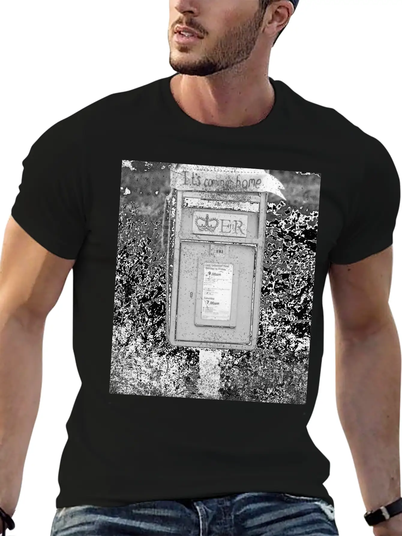 Mail Box Grass Field Basic Graphic T-Shirt – Daily Comfort In Soft Cotton