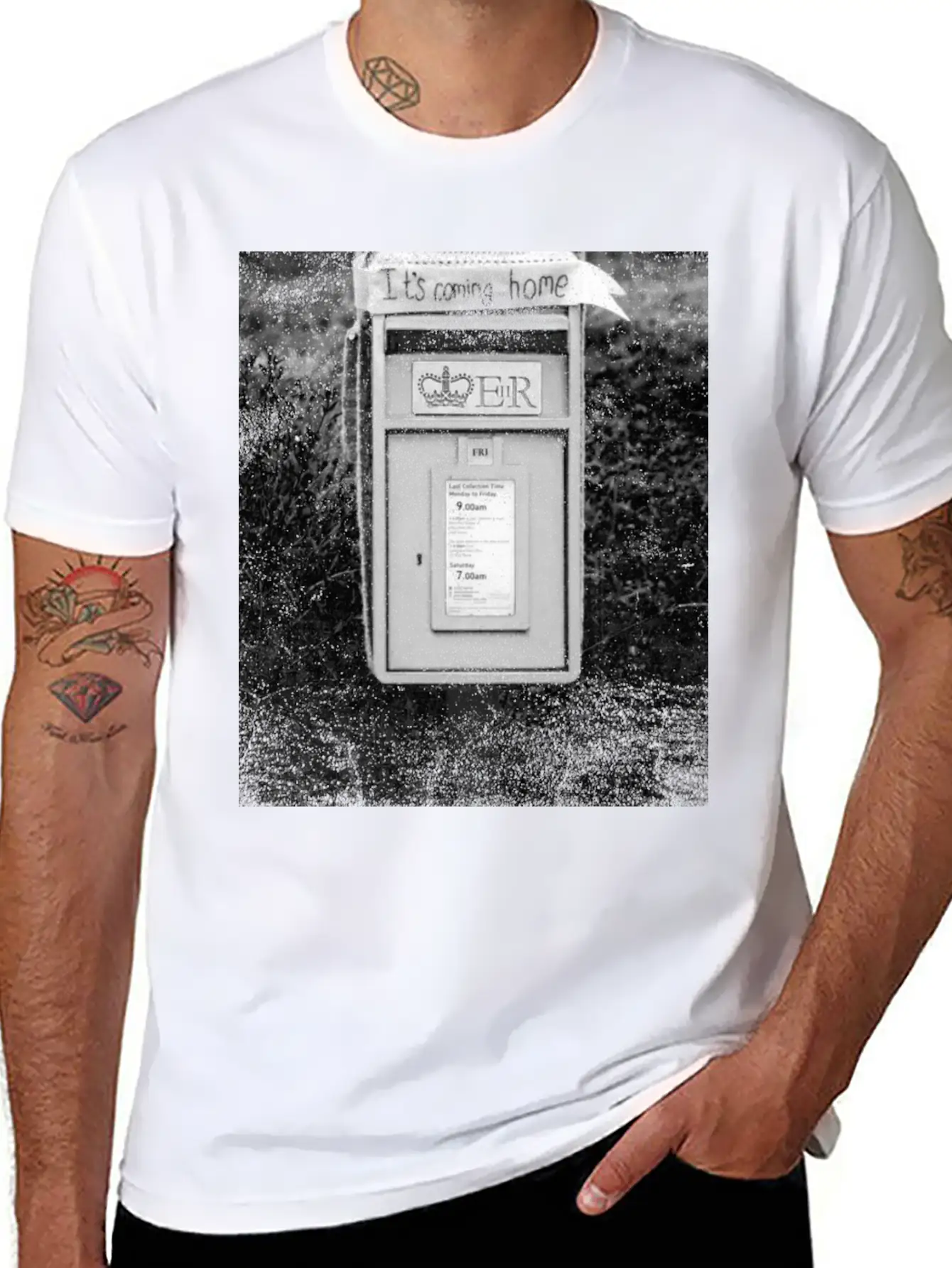 Mail Box Grass Field Basic Graphic T-Shirt – Daily Comfort In Soft Cotton
