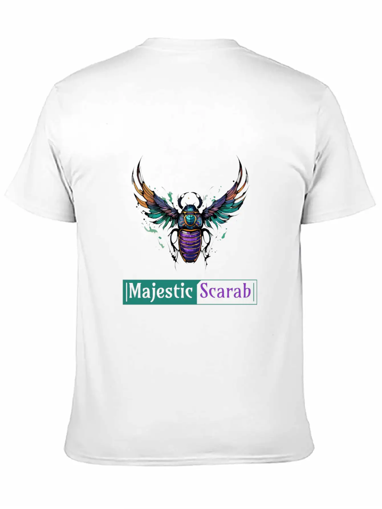Majestic Scarab - Symbol Of Power And Protection Timeless Short Sleeve Tee – Comfy And Minimalist Design
