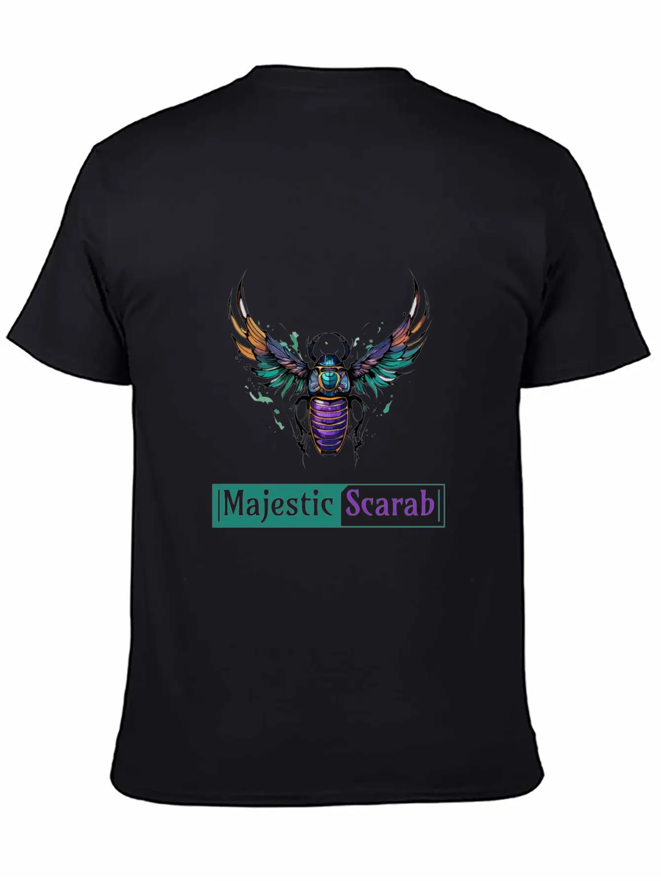 Majestic Scarab - Symbol Of Power And Protection Timeless Short Sleeve Tee – Comfy And Minimalist Design