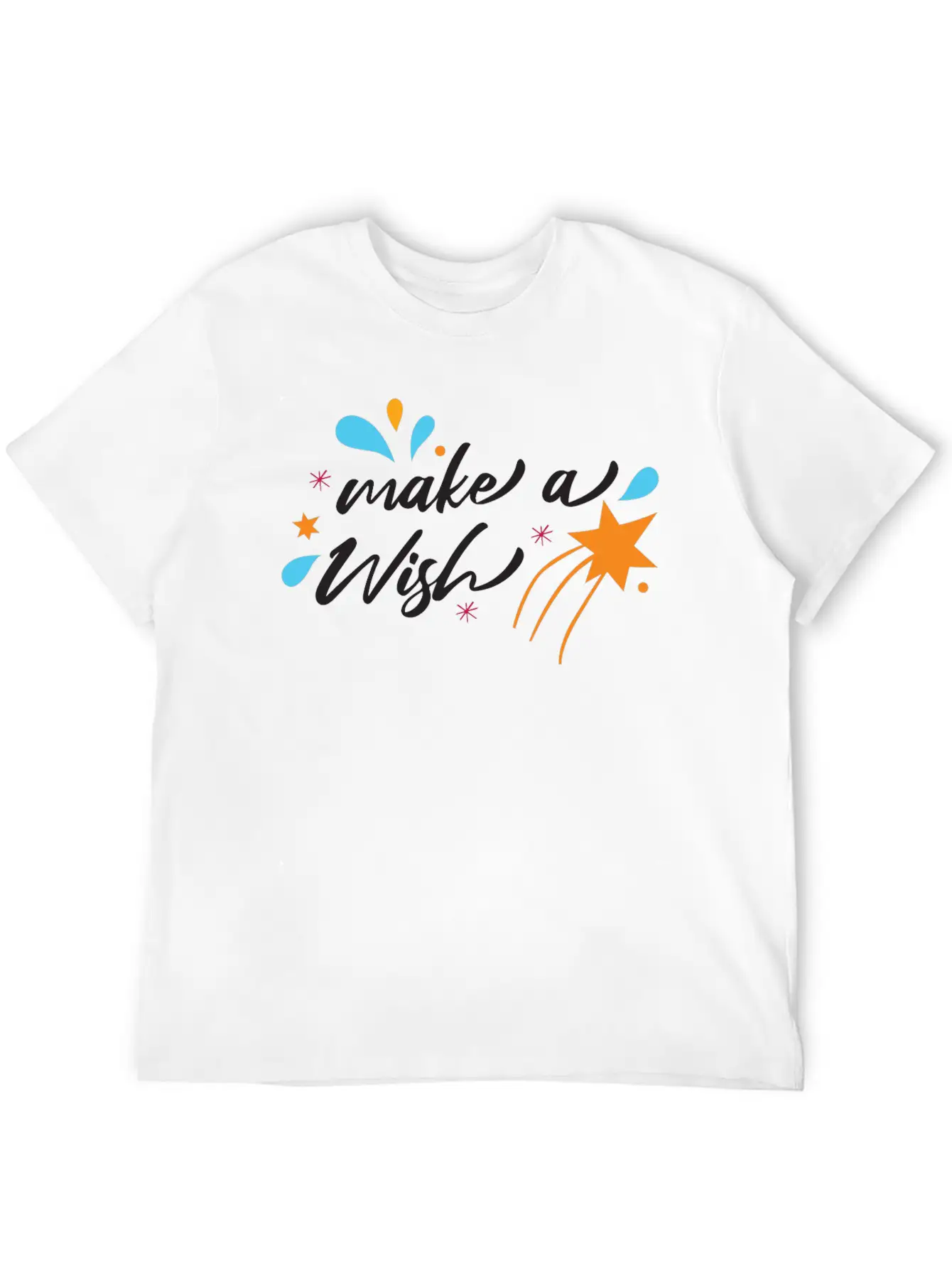 Make A Wish Christmas Modern Festive Holiday Essential Unisex Summer Tee – Soft Cotton Casual Fit