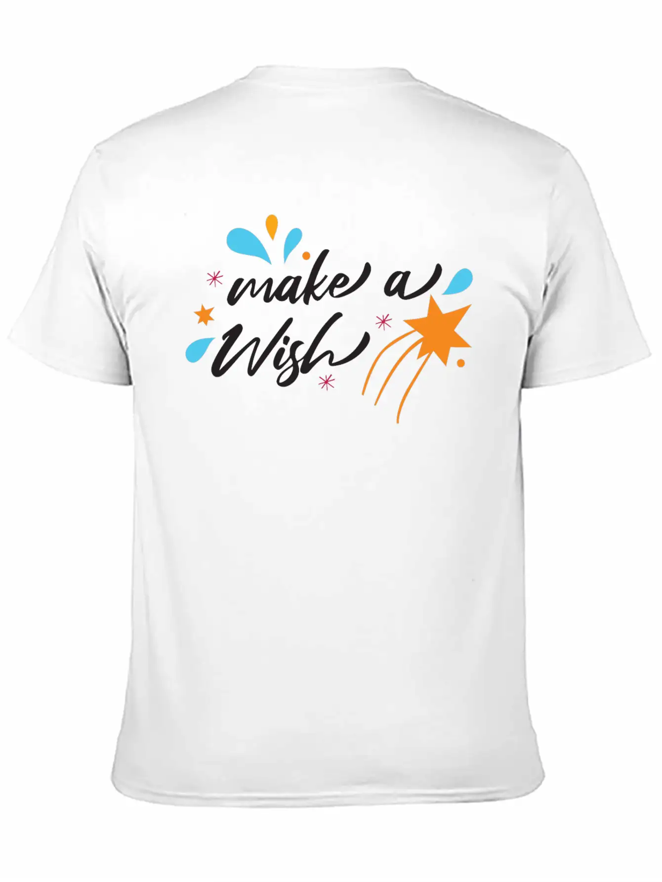 Make A Wish Christmas Modern Festive Holiday Essential Unisex Summer Tee – Soft Cotton Casual Fit