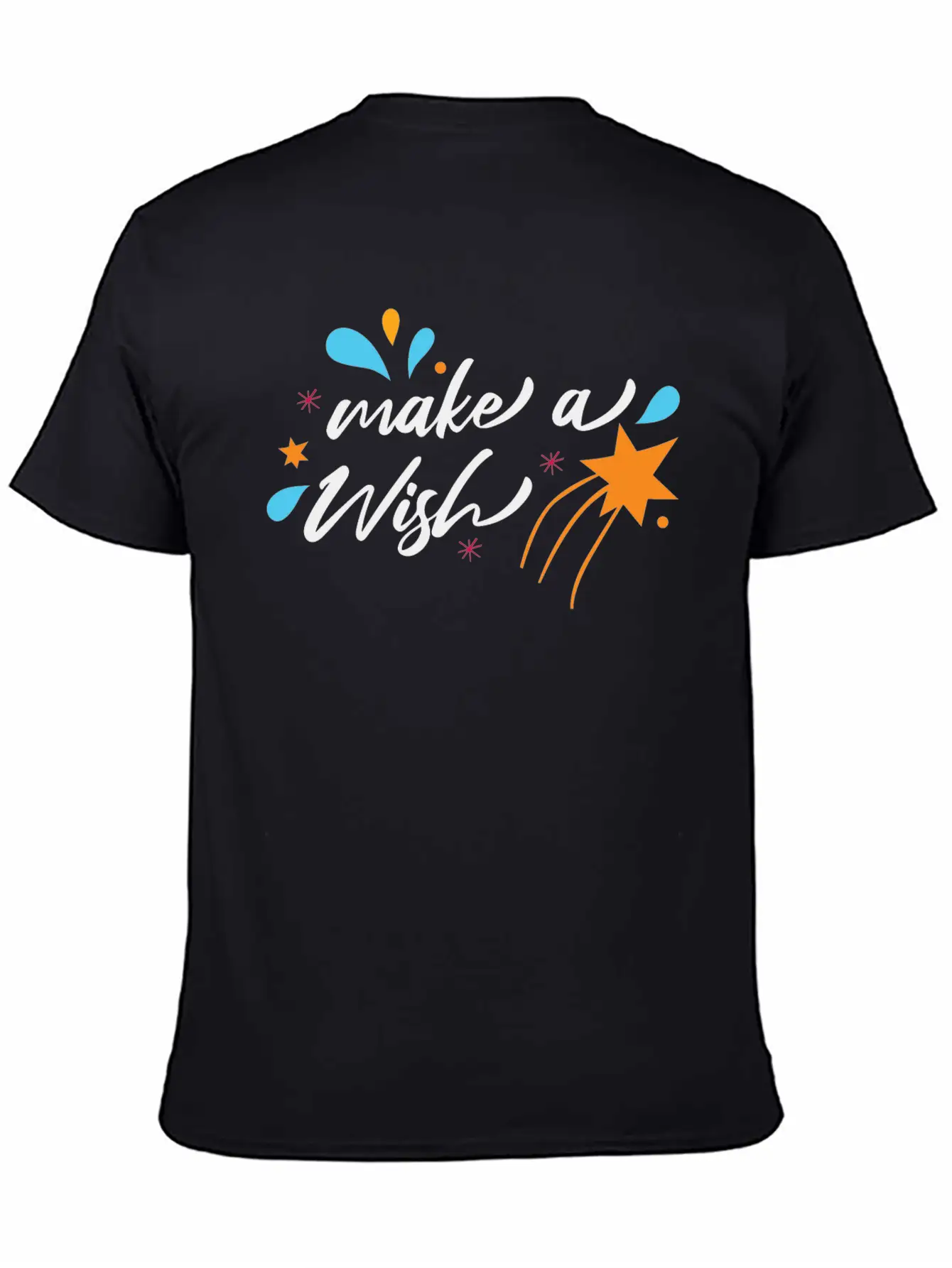 Make A Wish Christmas Modern Festive Holiday Essential Unisex Summer Tee – Soft Cotton Casual Fit