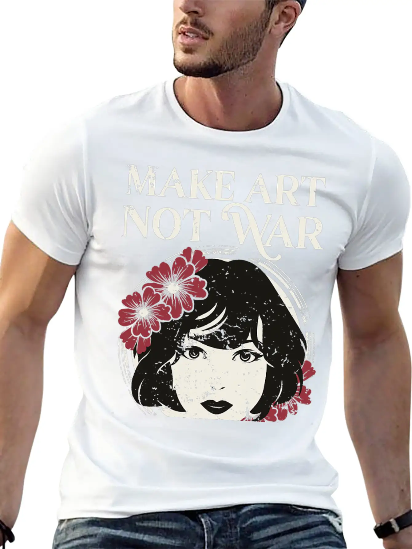 Make Art Not War Gift Art Gift Artisgift T Shirt Comfortable Minimalist Graphic Tee – Summer Style Essential