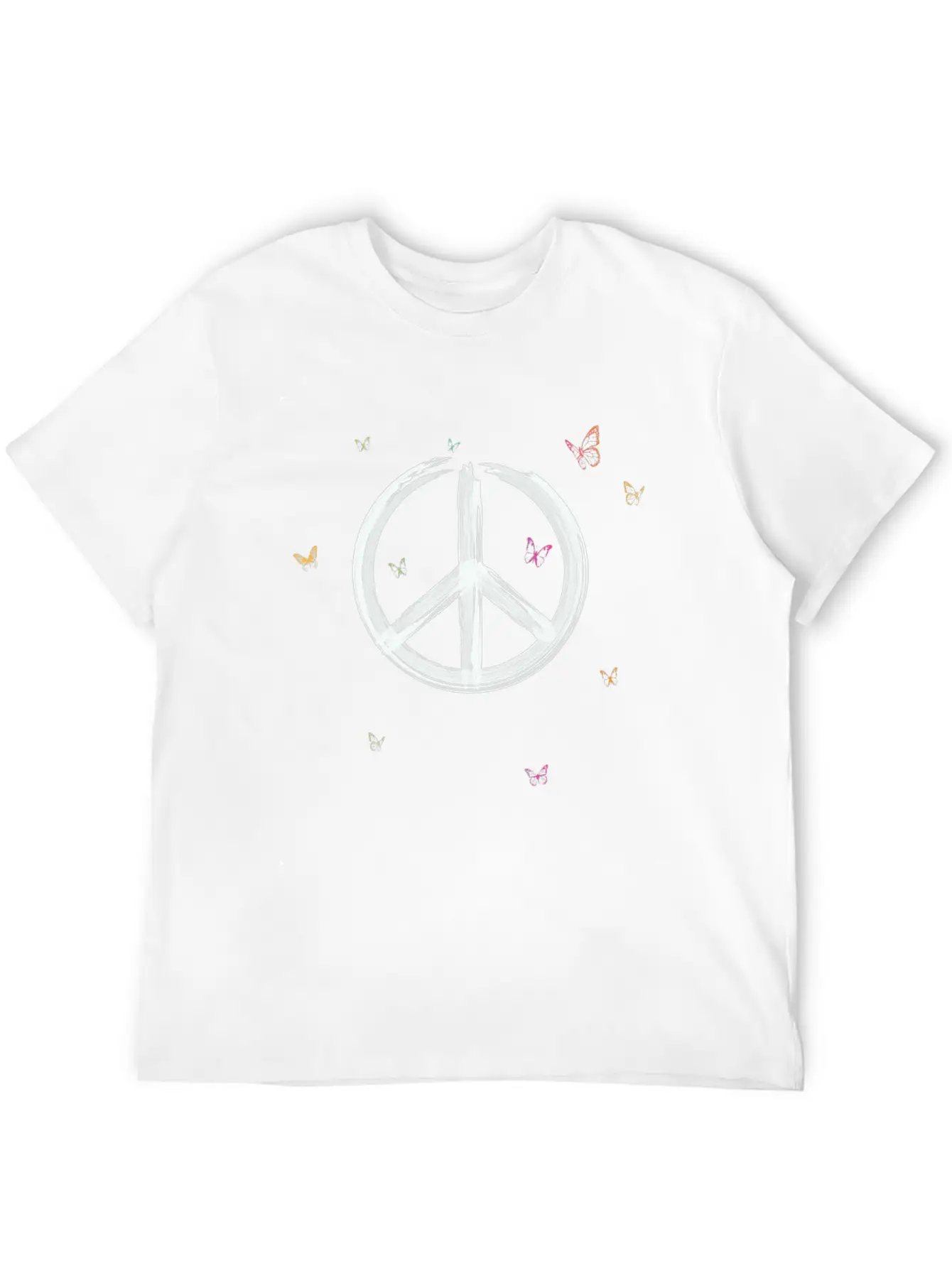 Make Peace Not War - Peace Sign Logo Basic Graphic T-Shirt – Daily Comfort In Soft Cotton