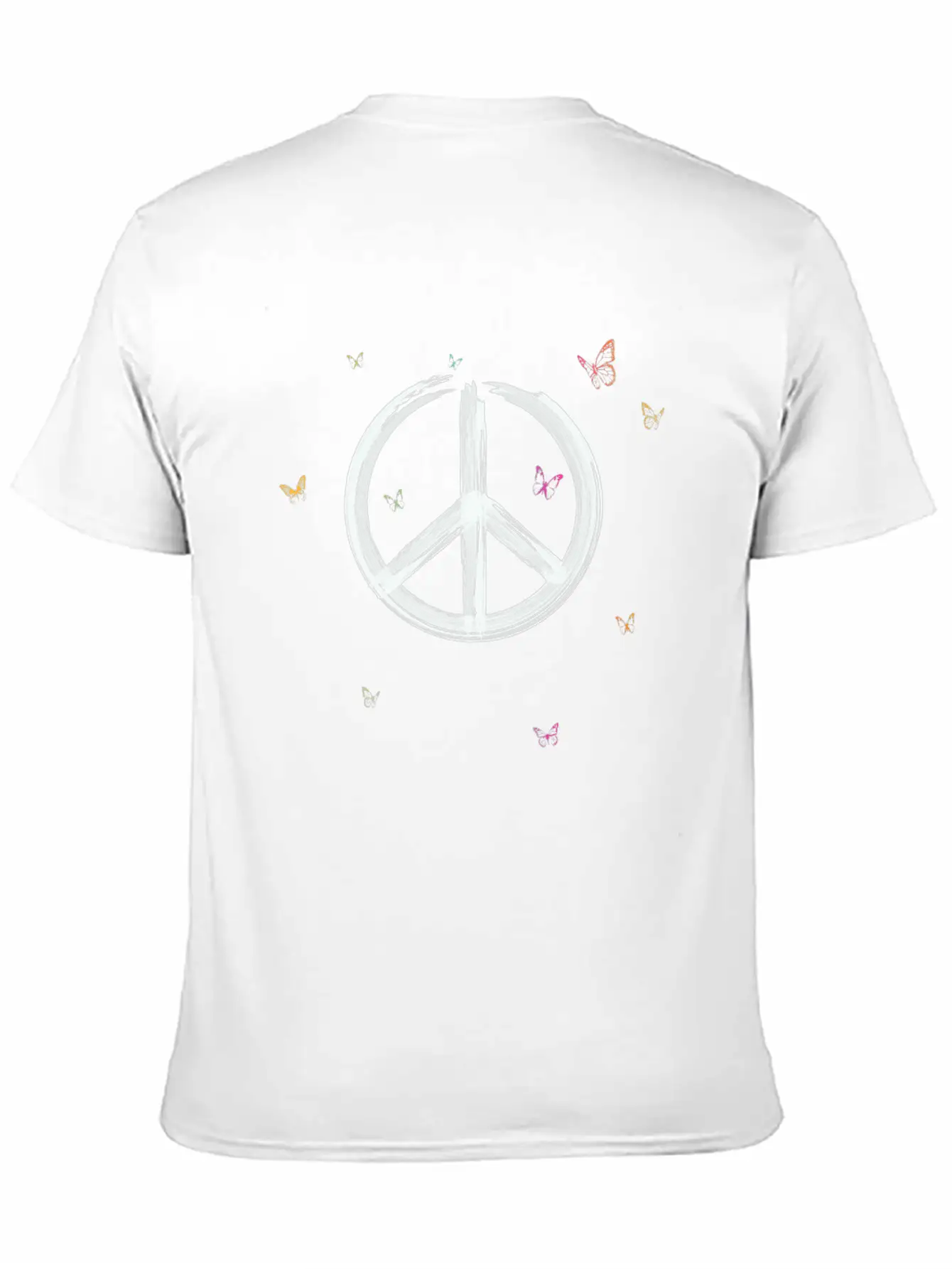 Make Peace Not War - Peace Sign Logo Basic Graphic T-Shirt – Daily Comfort In Soft Cotton