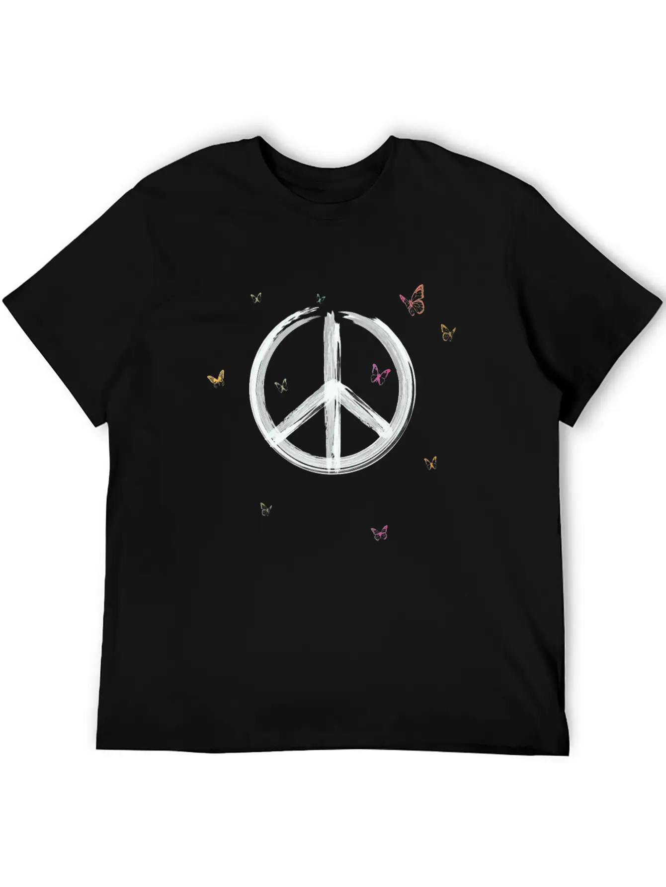 Make Peace Not War - Peace Sign Logo Basic Graphic T-Shirt – Daily Comfort In Soft Cotton