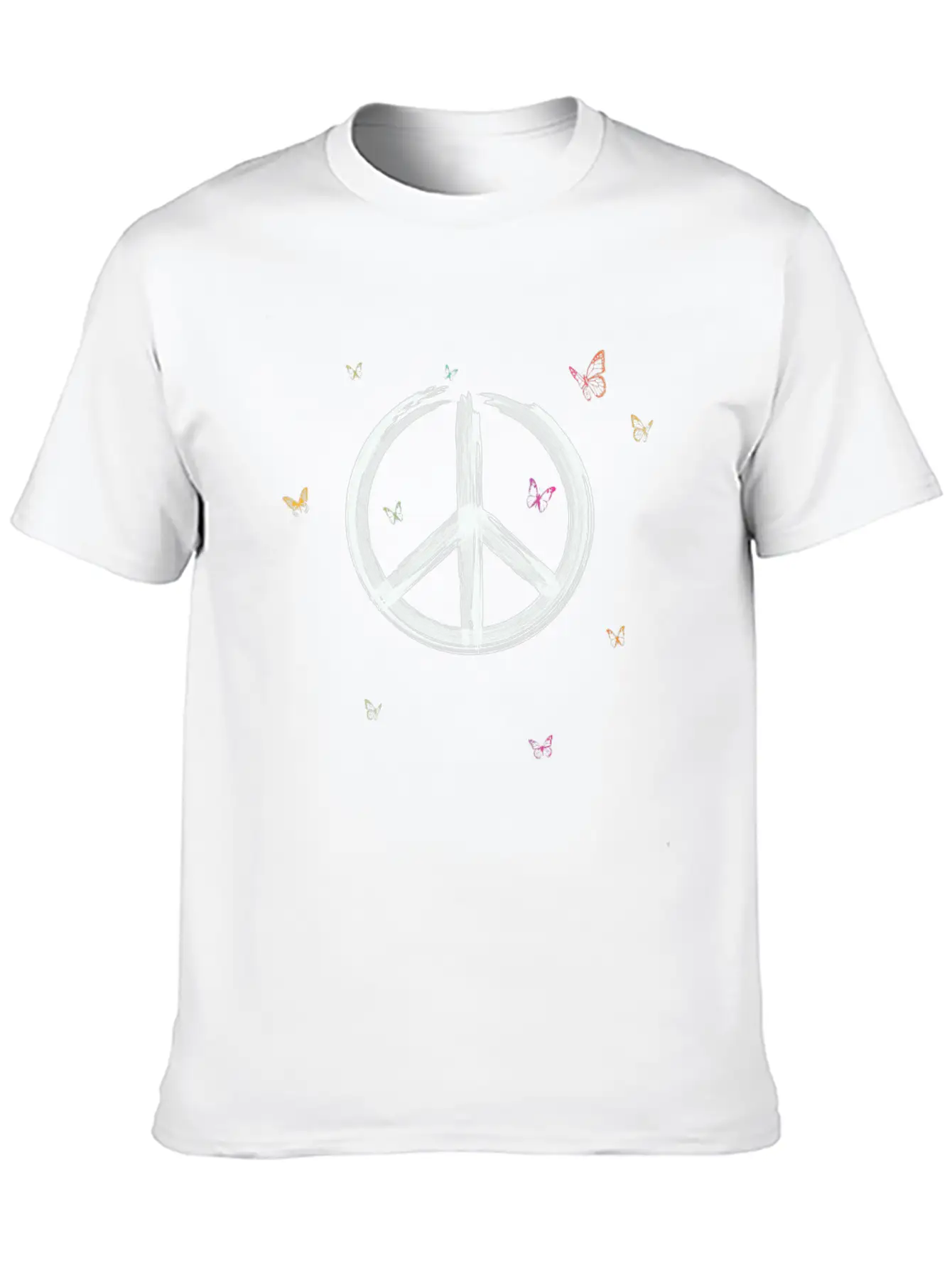 Make Peace Not War - Peace Sign Logo Basic Graphic T-Shirt – Daily Comfort In Soft Cotton