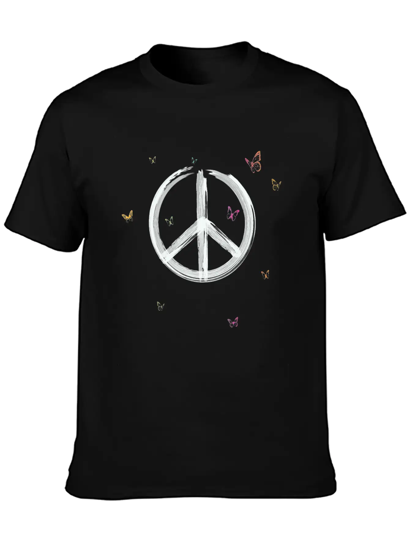 Make Peace Not War - Peace Sign Logo Basic Graphic T-Shirt – Daily Comfort In Soft Cotton