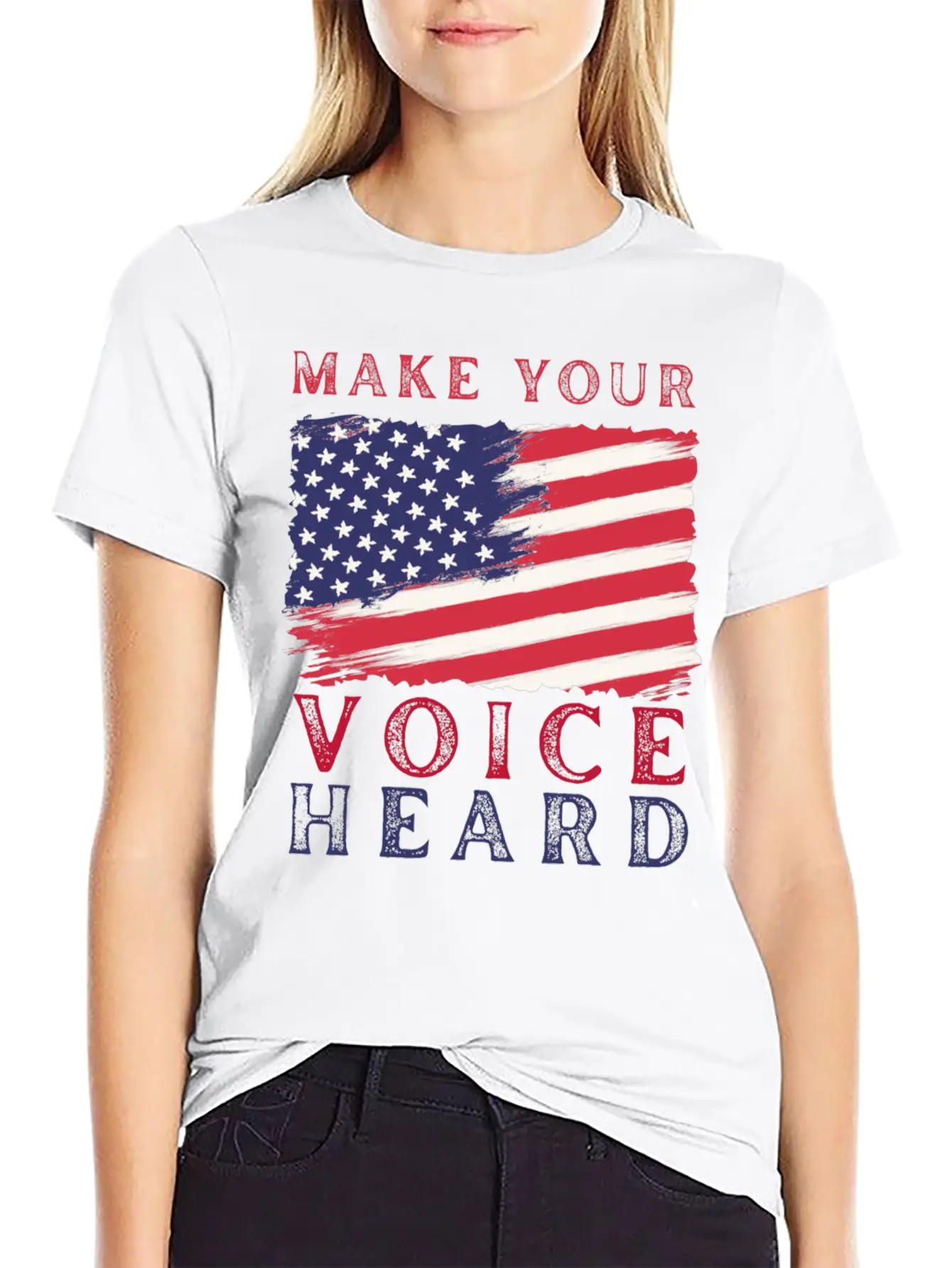Make Your Voice Heard. Basic Graphic T-Shirt – Daily Comfort In Soft Cotton