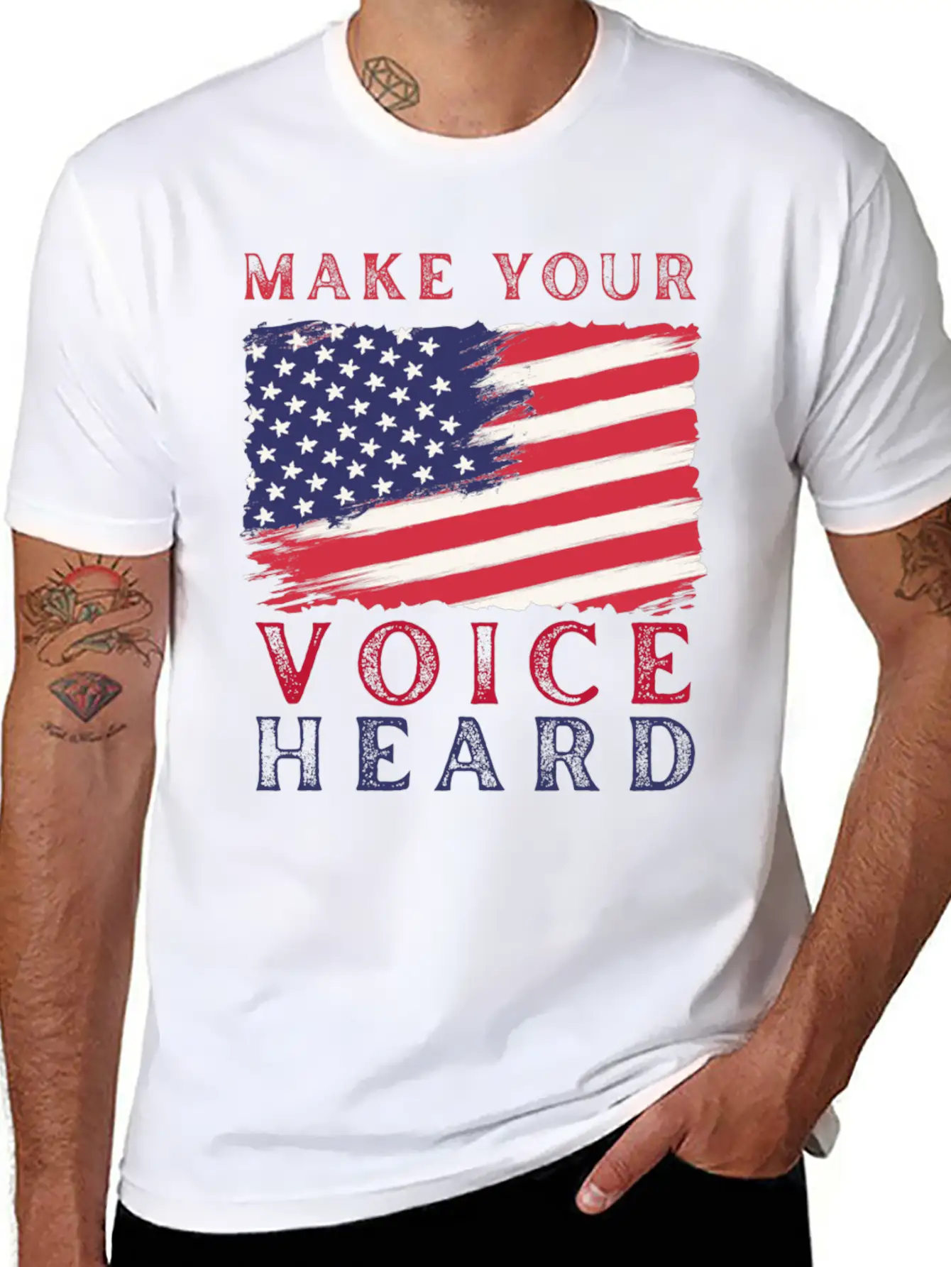 Make Your Voice Heard. Basic Graphic T-Shirt – Daily Comfort In Soft Cotton