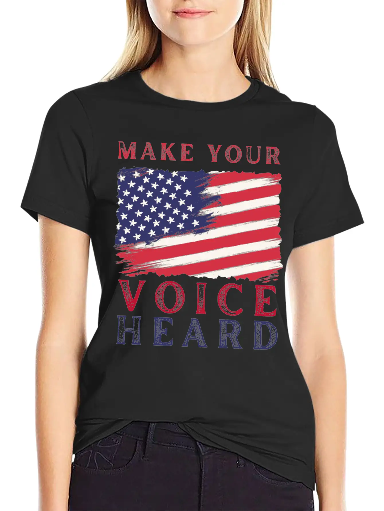 Make Your Voice Heard. Basic Graphic T-Shirt – Daily Comfort In Soft Cotton