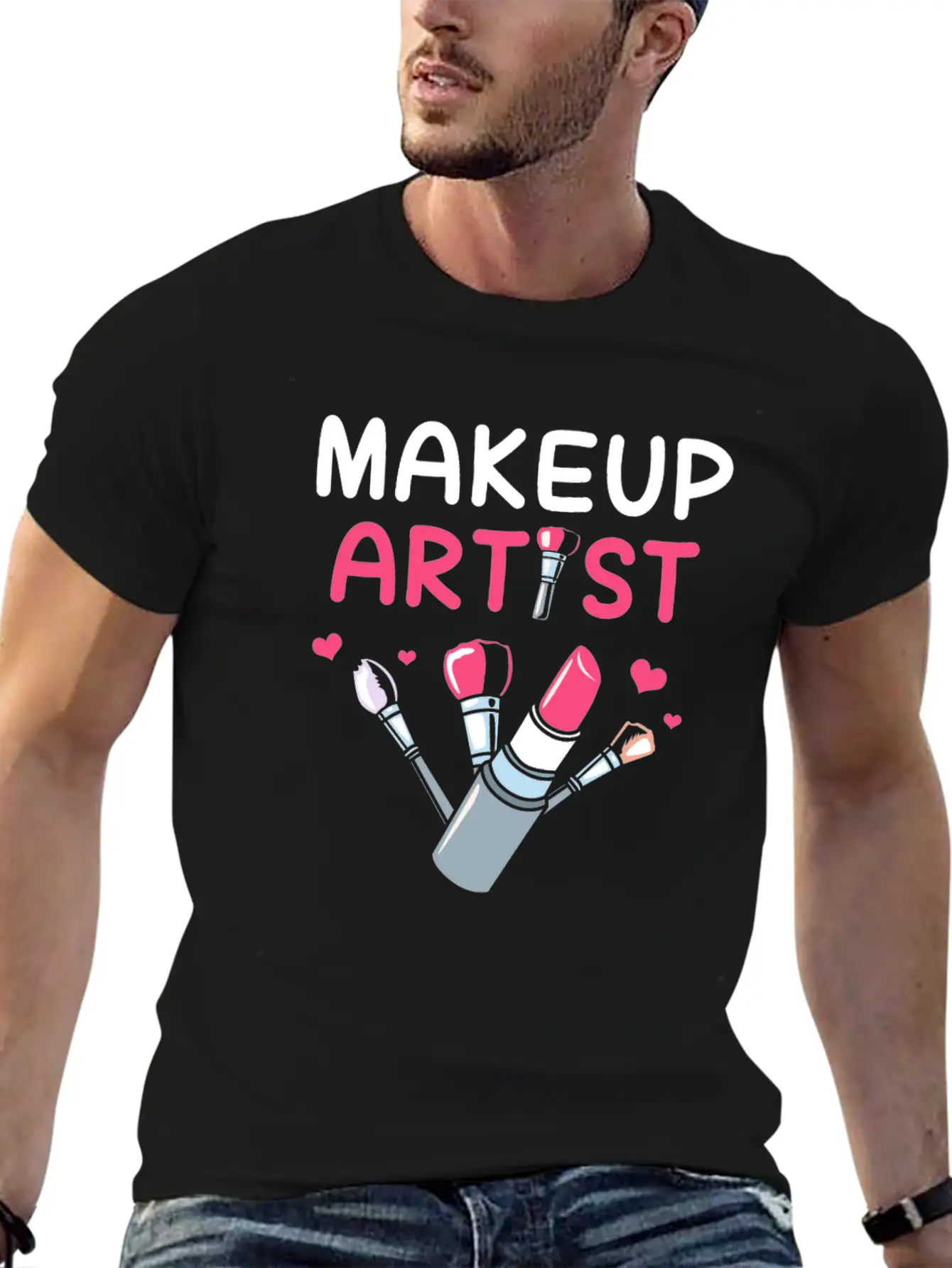 Makeup Artist Beautician Cosmetologist Comfortable Minimalist Graphic Tee – Summer Style Essential