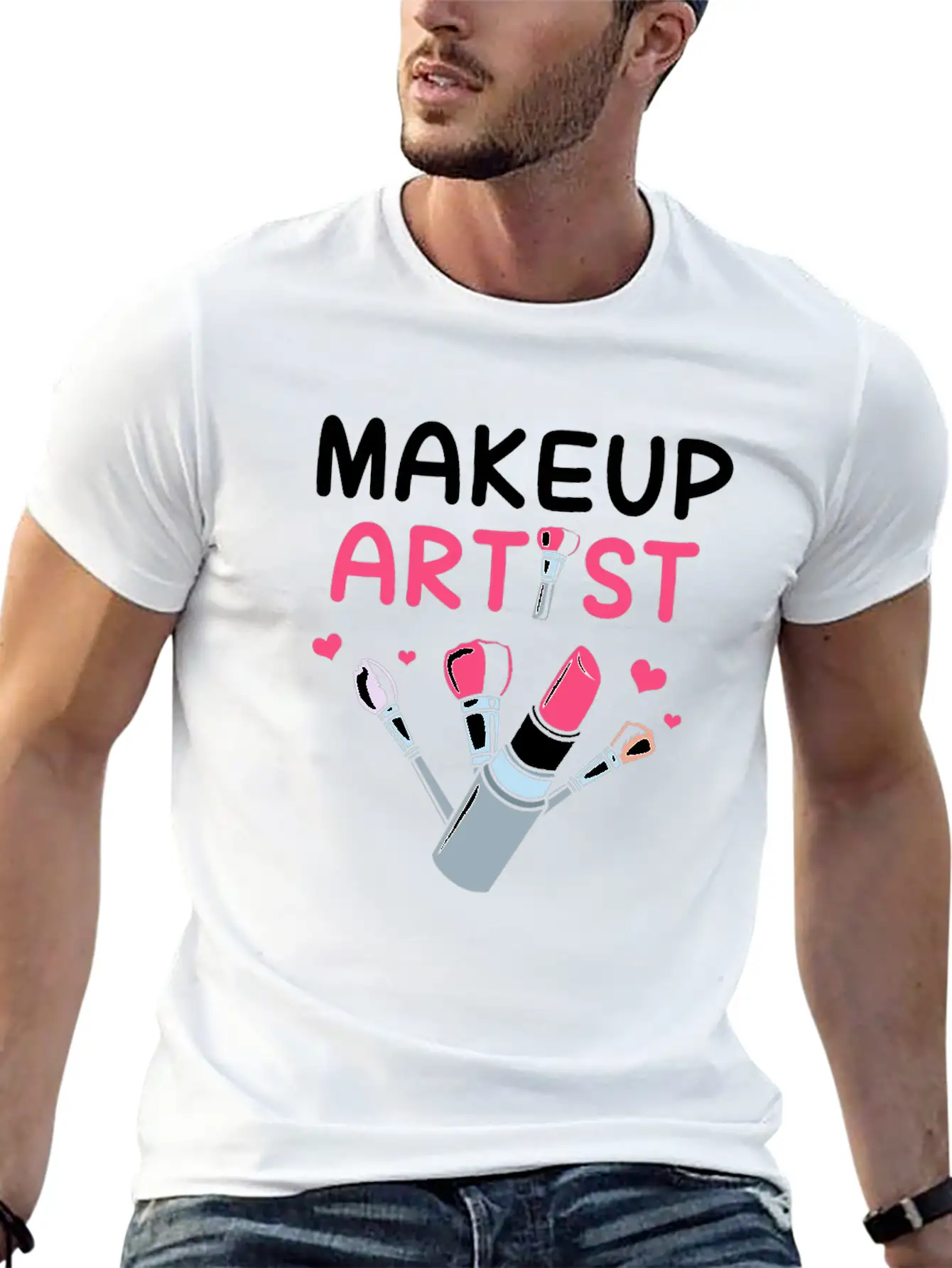 Makeup Artist Beautician Cosmetologist Comfortable Minimalist Graphic Tee – Summer Style Essential