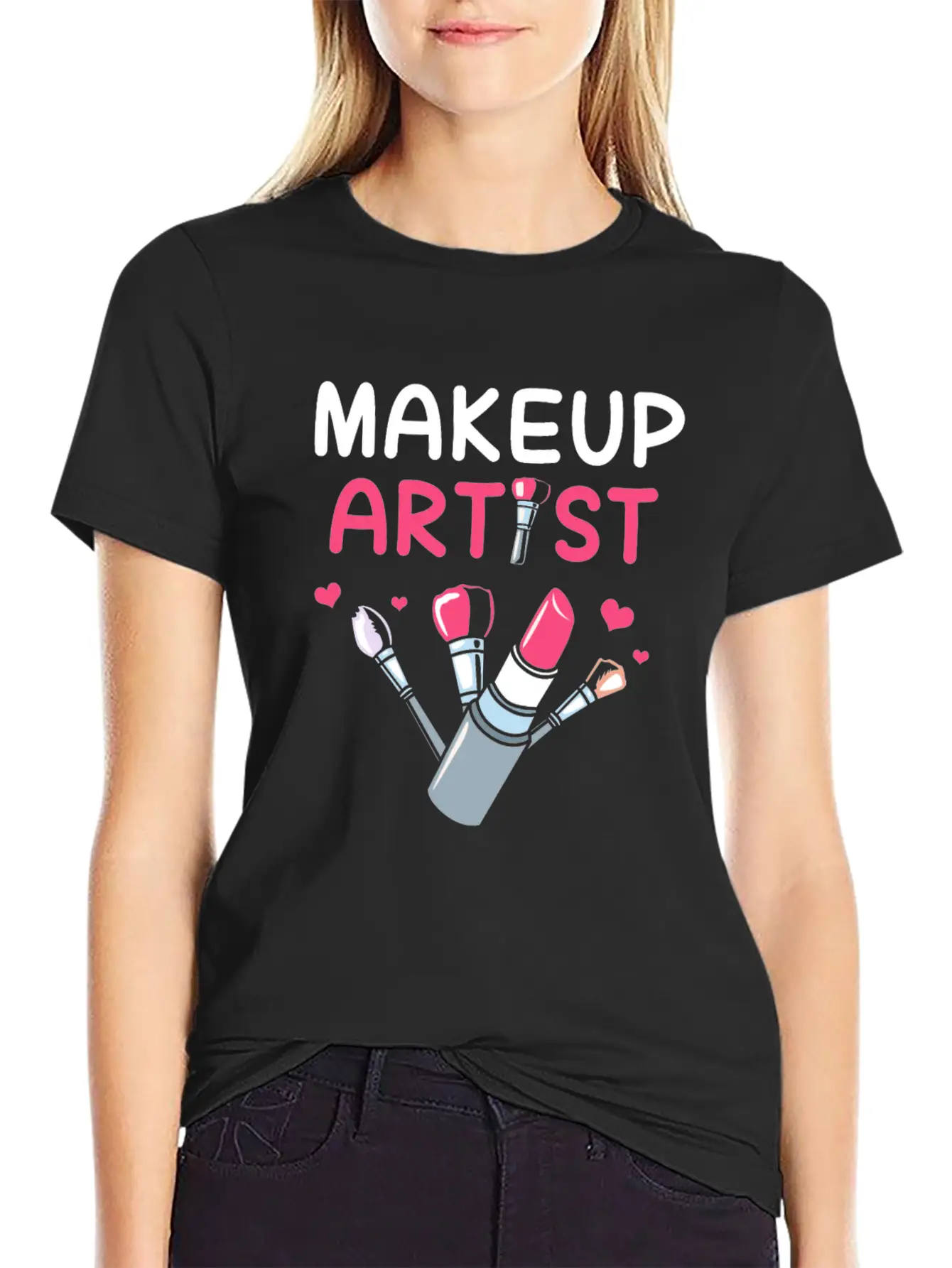 Makeup Artist Beautician Cosmetologist Comfortable Minimalist Graphic Tee – Summer Style Essential