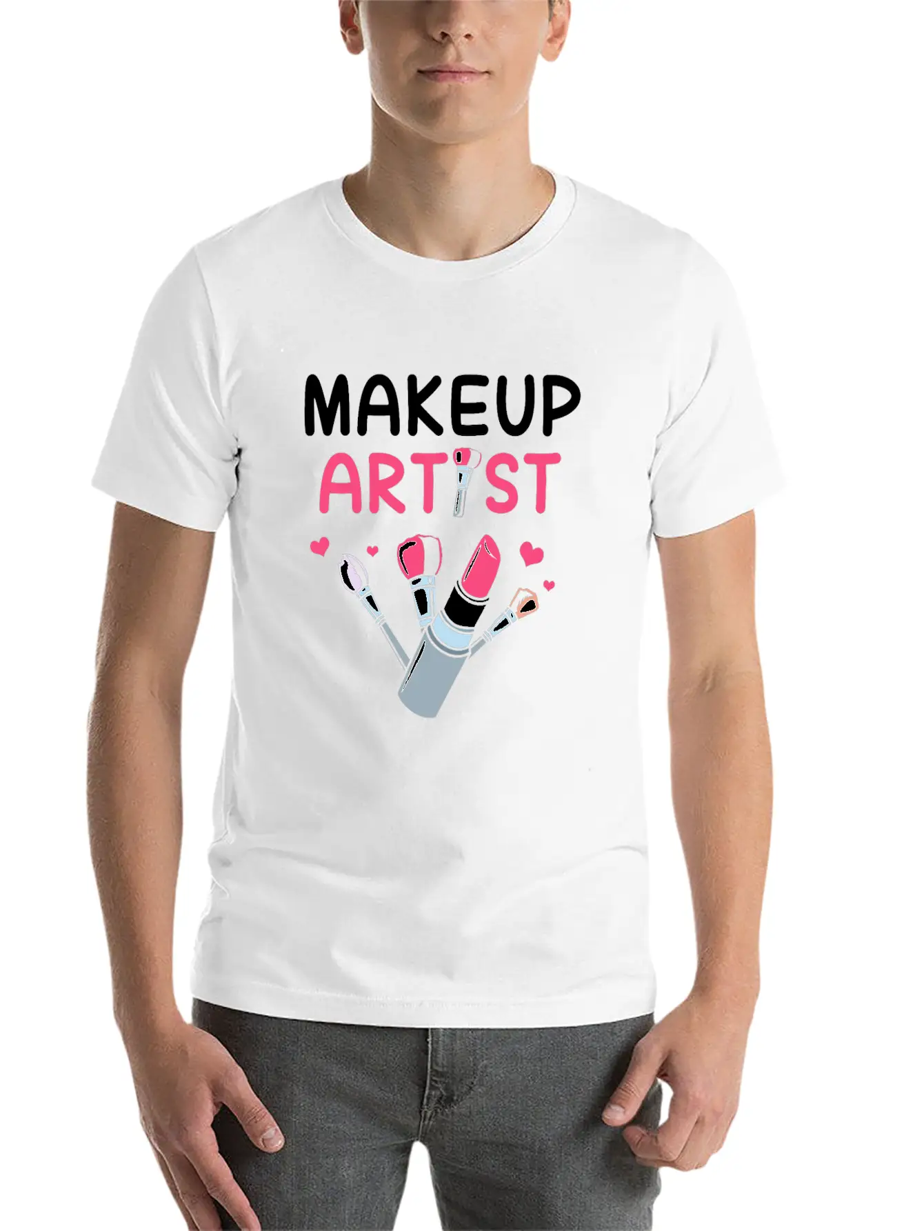 Makeup Artist Beautician Cosmetologist Comfortable Minimalist Graphic Tee – Summer Style Essential