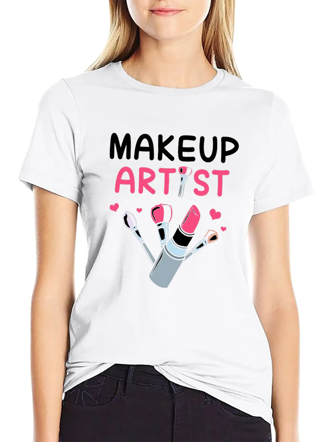 Makeup Artist Beautician Cosmetologist Comfortable Minimalist Graphic Tee – Summer Style Essential