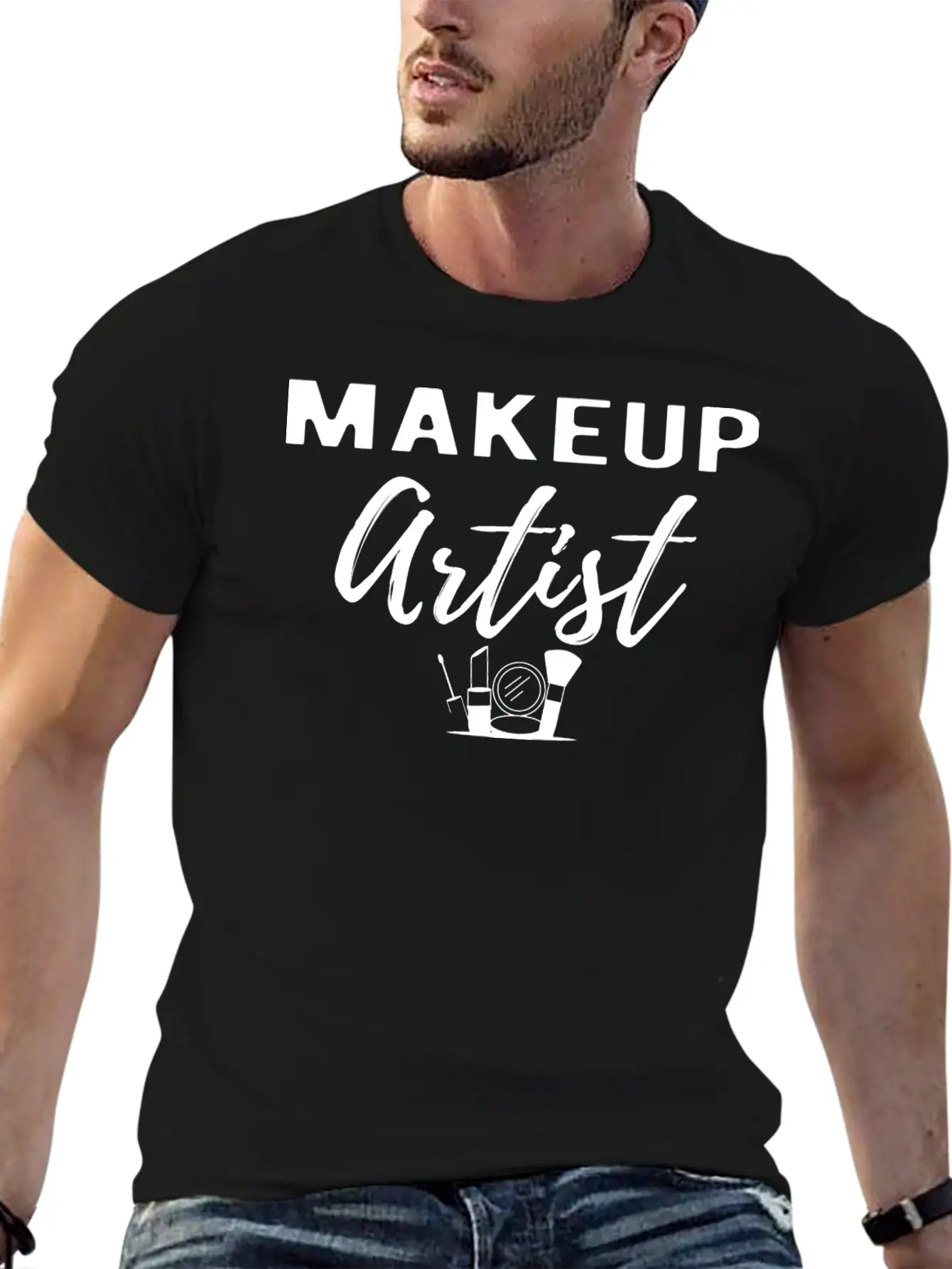 Makeup Artist Unisex Short Sleeve Soft Cotton T-Shirt – Casual Everyday Wear