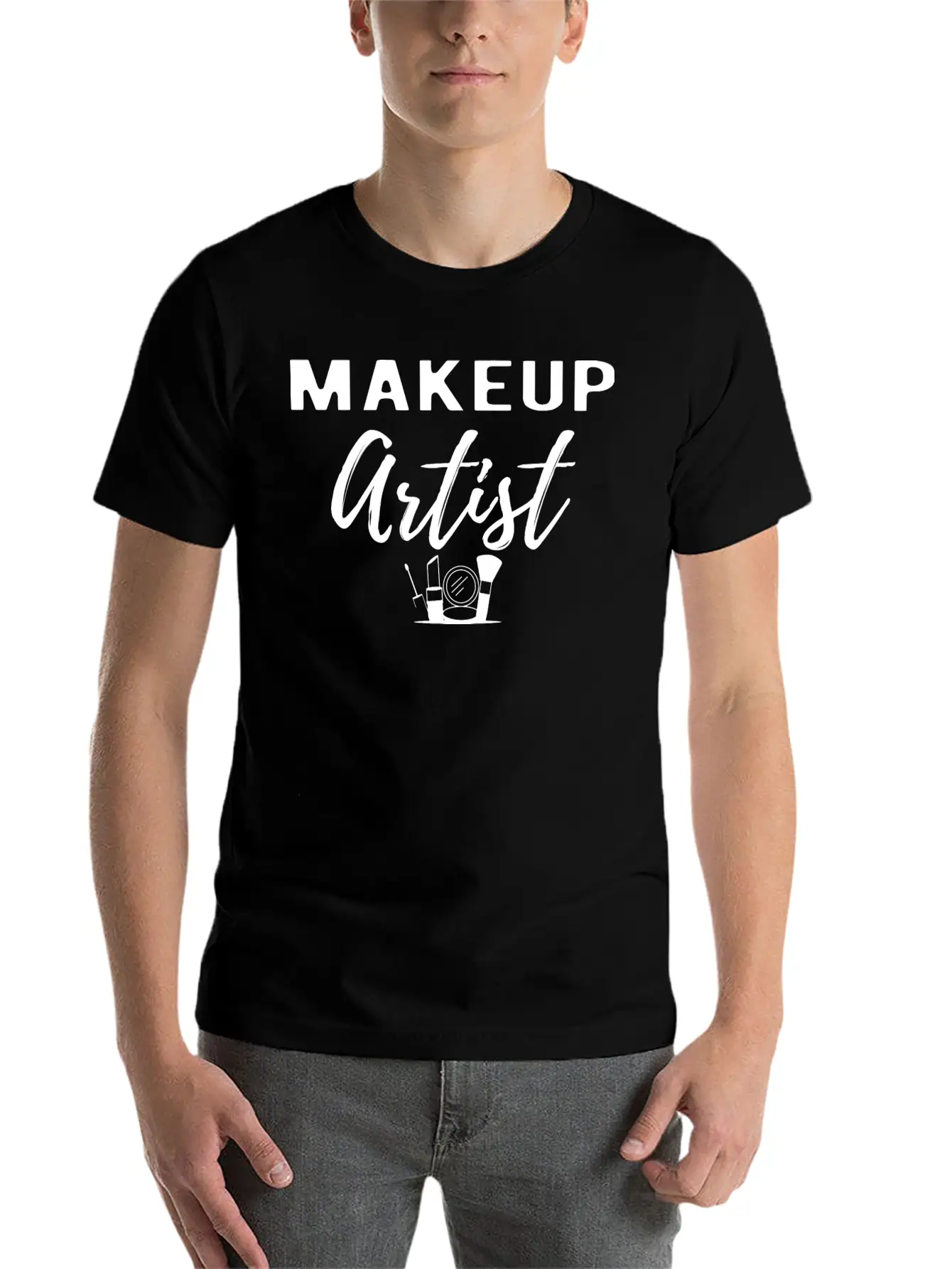Makeup Artist Unisex Short Sleeve Soft Cotton T-Shirt – Casual Everyday Wear