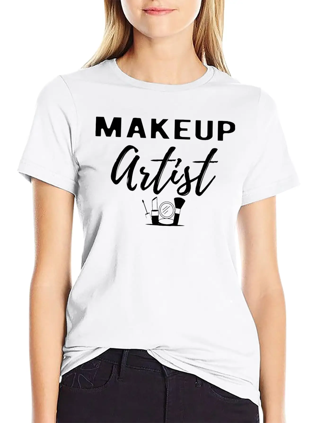 Makeup Artist Unisex Short Sleeve Soft Cotton T-Shirt – Casual Everyday Wear