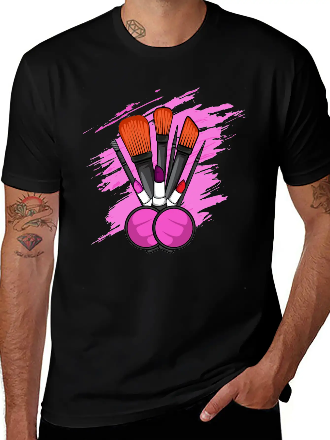 Makeup Tools Cosmetologist Gift Stylish Everyday T-Shirt – Unisex Basic Cotton Tee