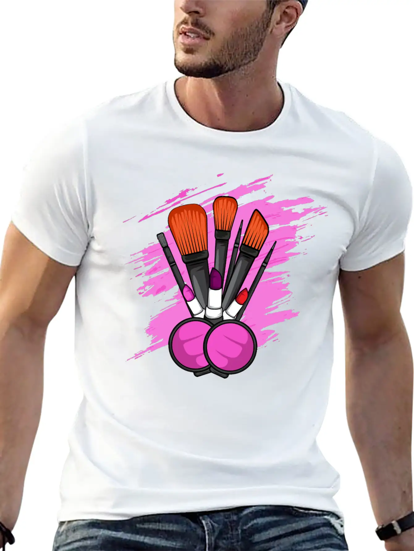 Makeup Tools Cosmetologist Gift Stylish Everyday T-Shirt – Unisex Basic Cotton Tee
