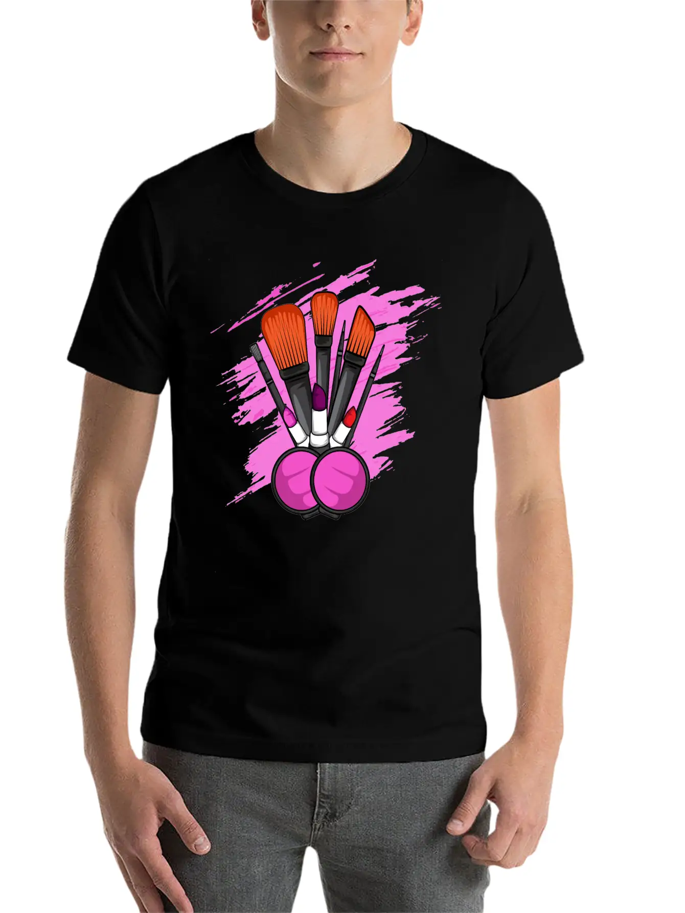 Makeup Tools Cosmetologist Gift Stylish Everyday T-Shirt – Unisex Basic Cotton Tee