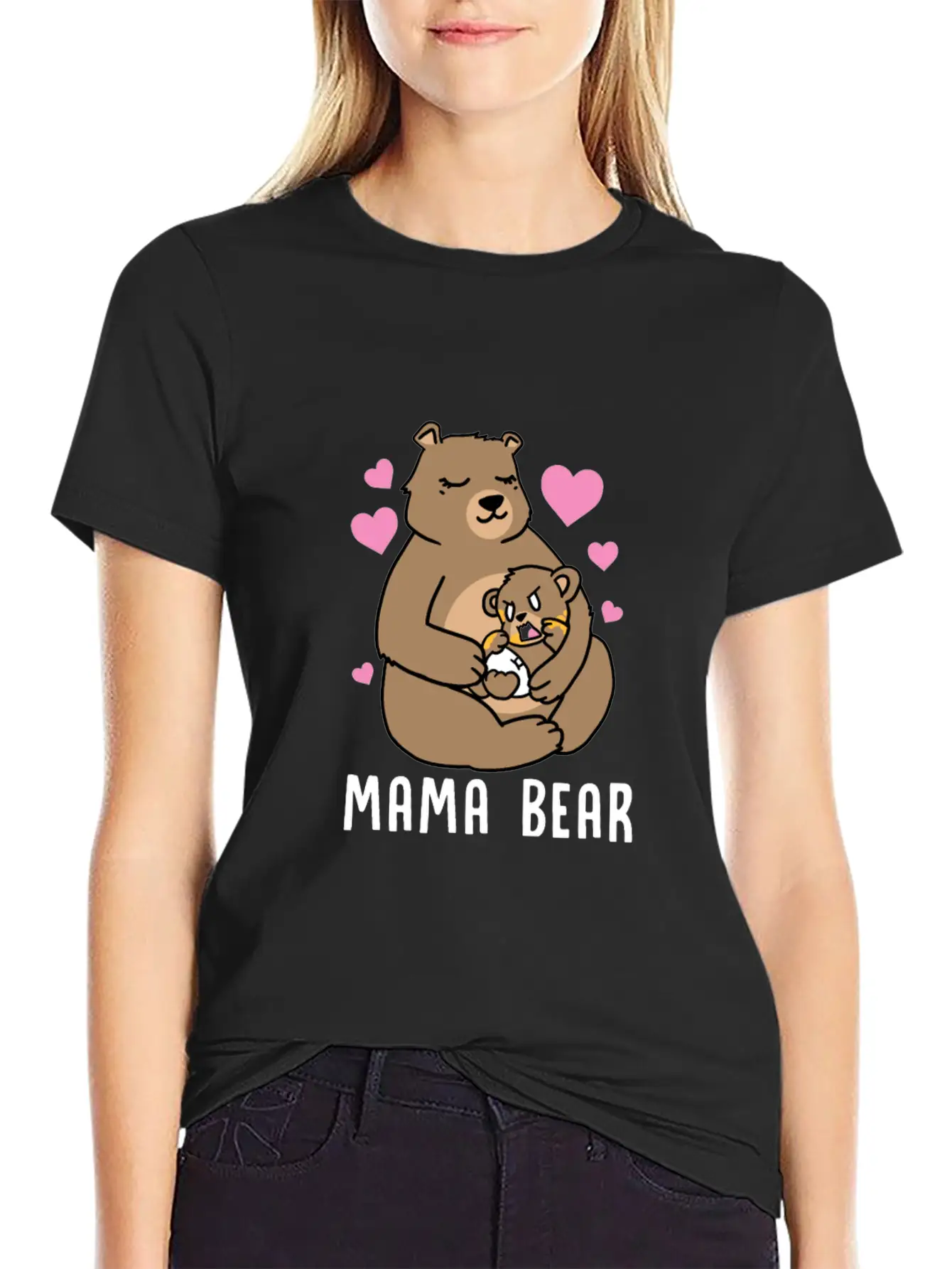 Mama Bear Gift Timeless Short Sleeve Tee – Comfy And Minimalist Design