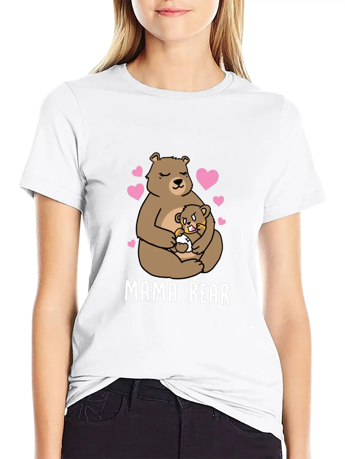 Mama Bear Gift Timeless Short Sleeve Tee – Comfy And Minimalist Design