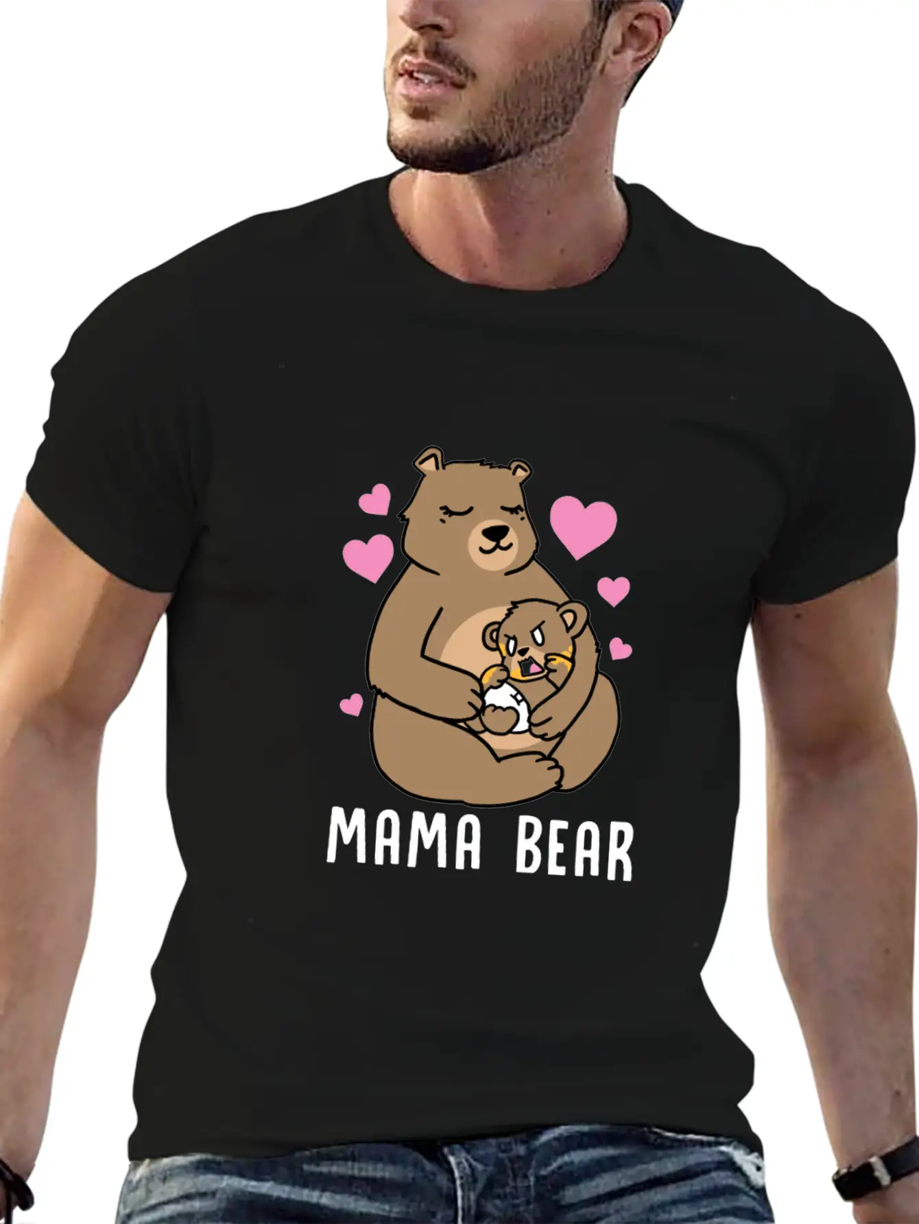 Mama Bear Gift Timeless Short Sleeve Tee – Comfy And Minimalist Design